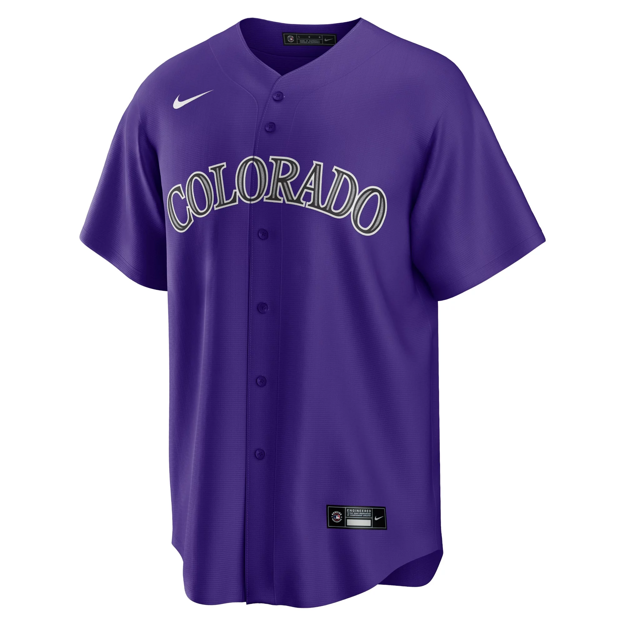 Men's Nike Charlie Blackmon Purple Colorado Rockies Alternate Replica Player Name Jersey