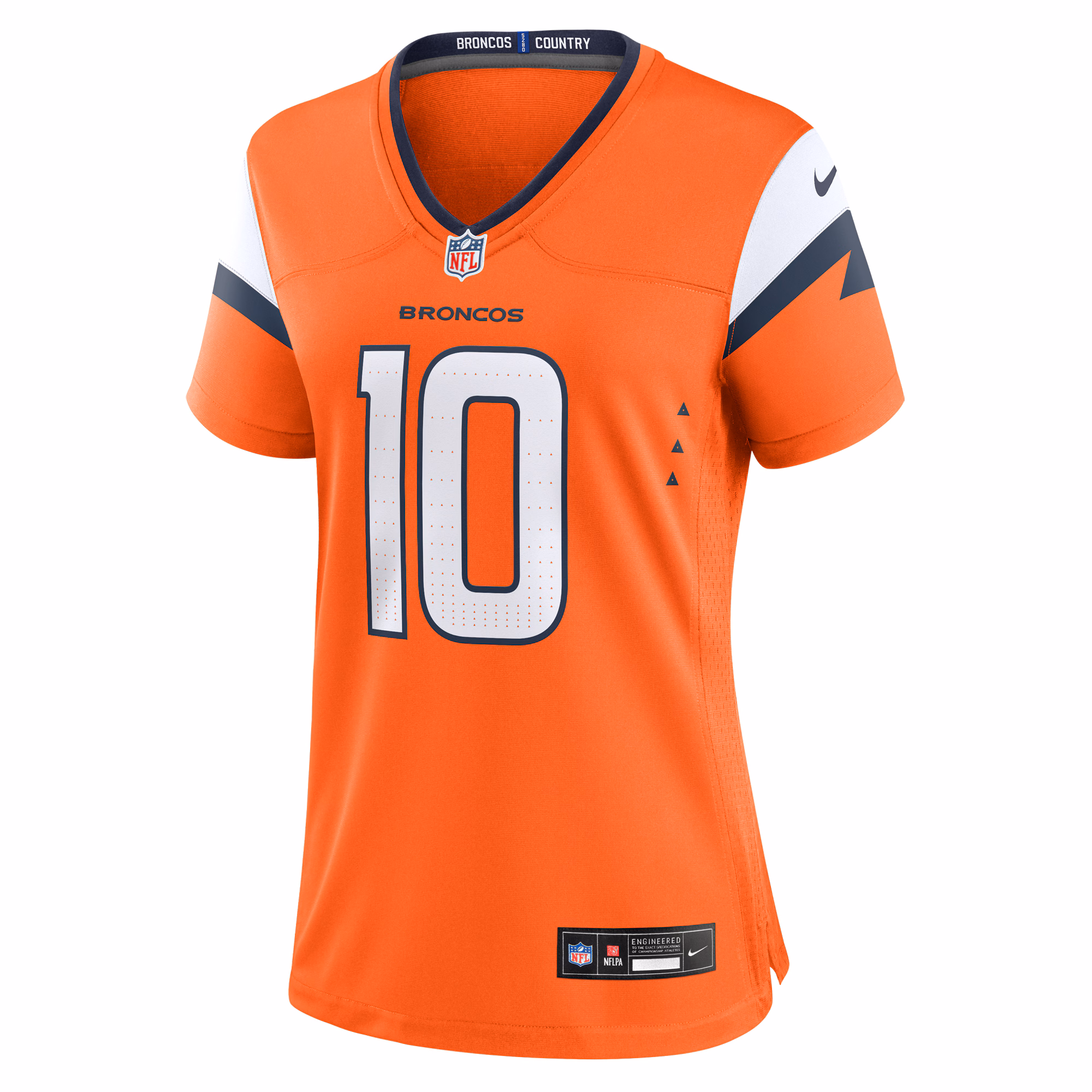 Bo Nix Denver Broncos Nike Women's Game Jersey -  Orange