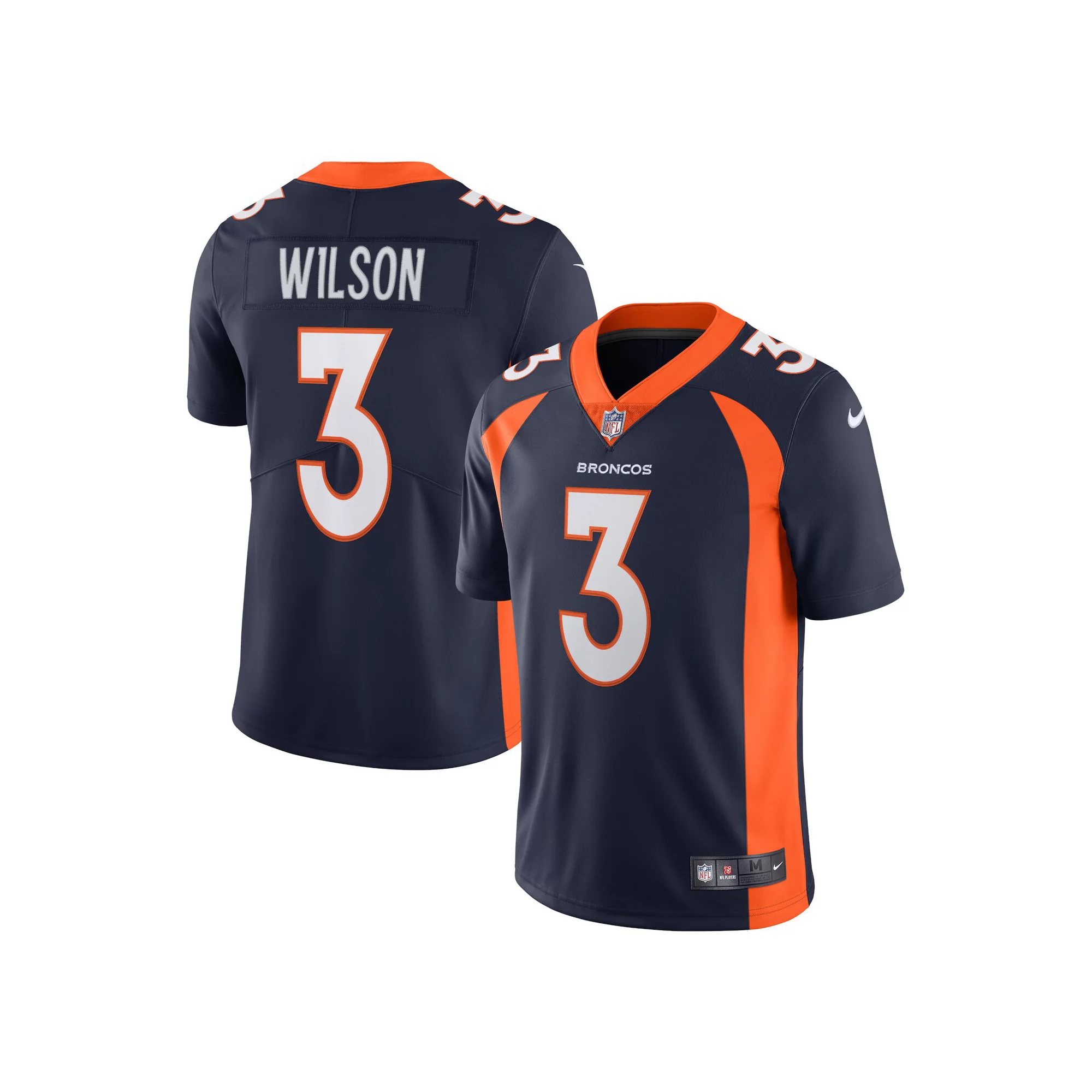 Men's Nike Russell Wilson Navy Denver Broncos Alternate Vapor Limited Jersey