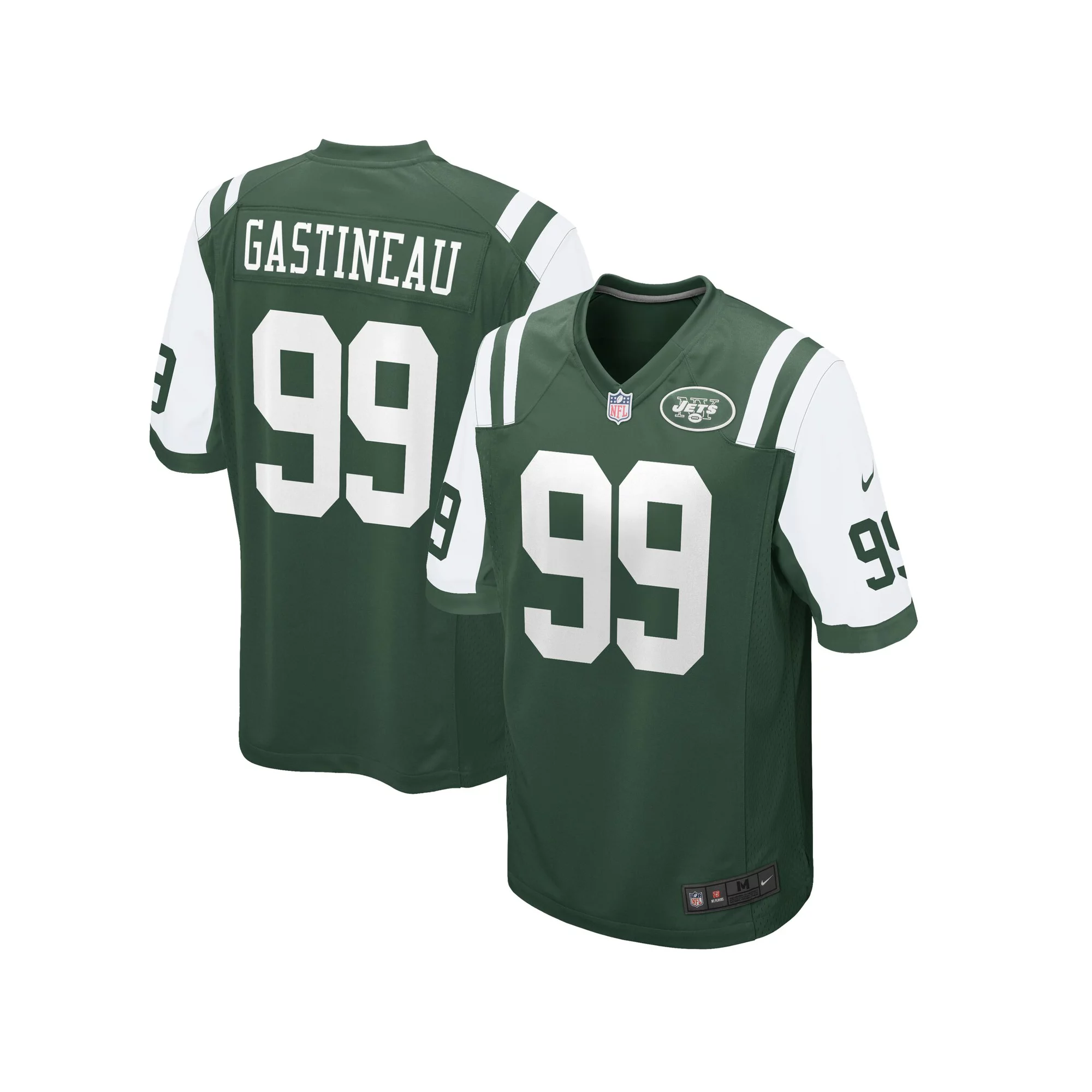 Men's Nike Mark Gastineau Green New York Jets Retired Player Game Jersey