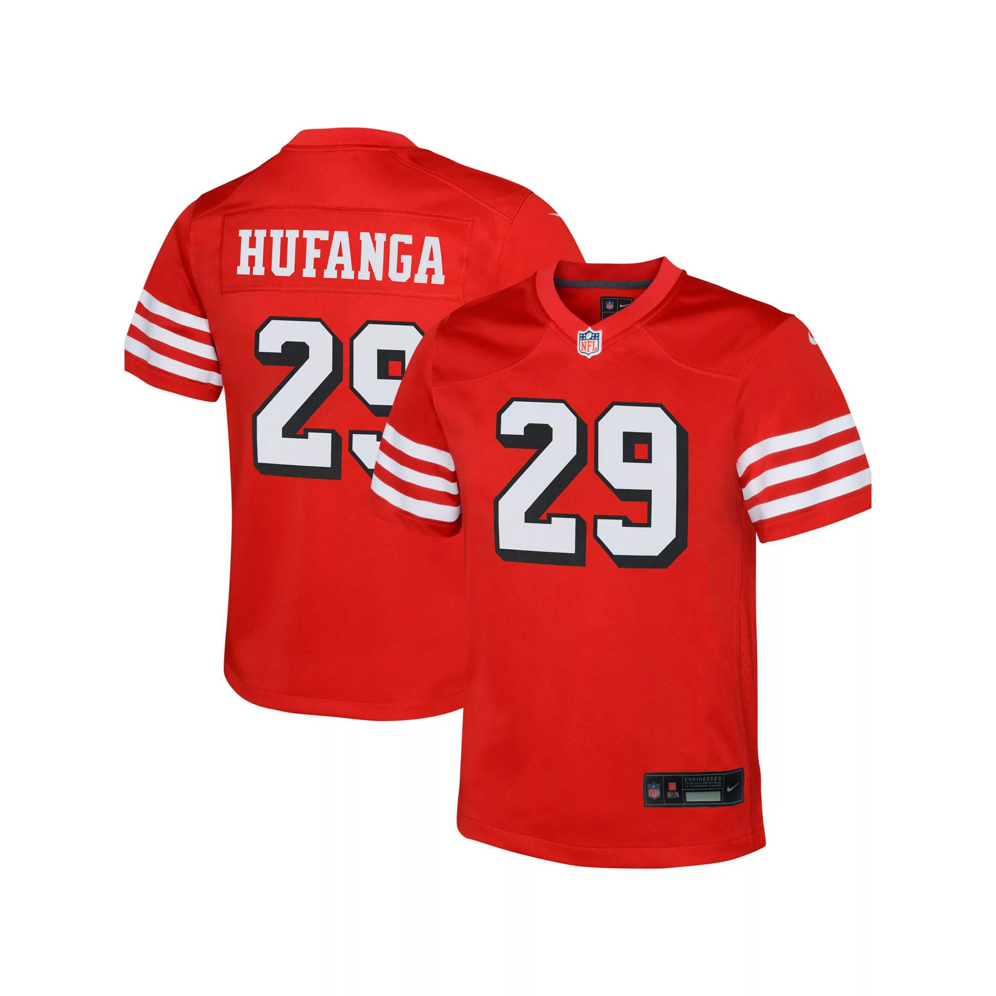 Youth Nike Talanoa Hufanga Scarlet San Francisco 49ers Game Jersey