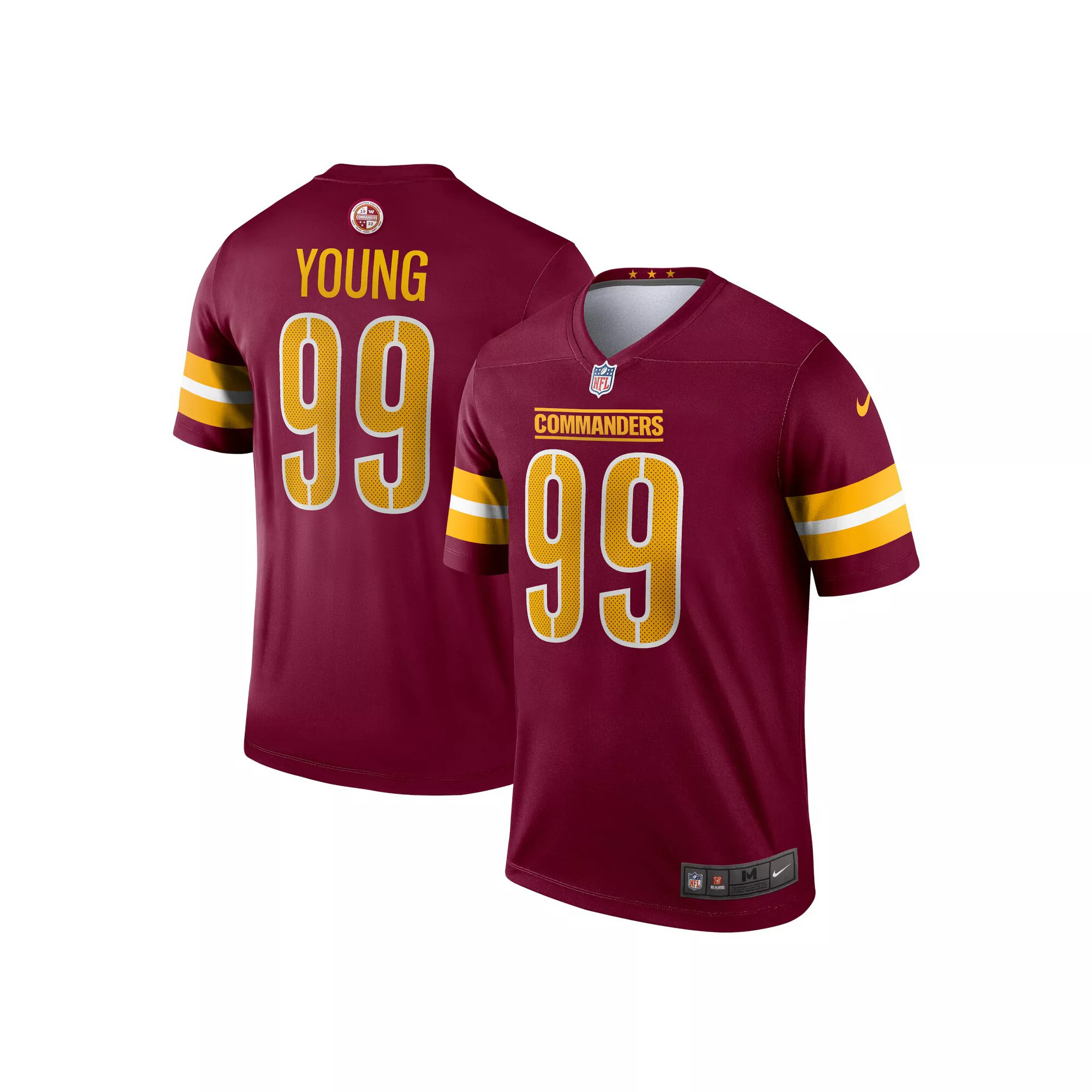 Men's Nike Chase Young Burgundy Washington Commanders Legend Jersey