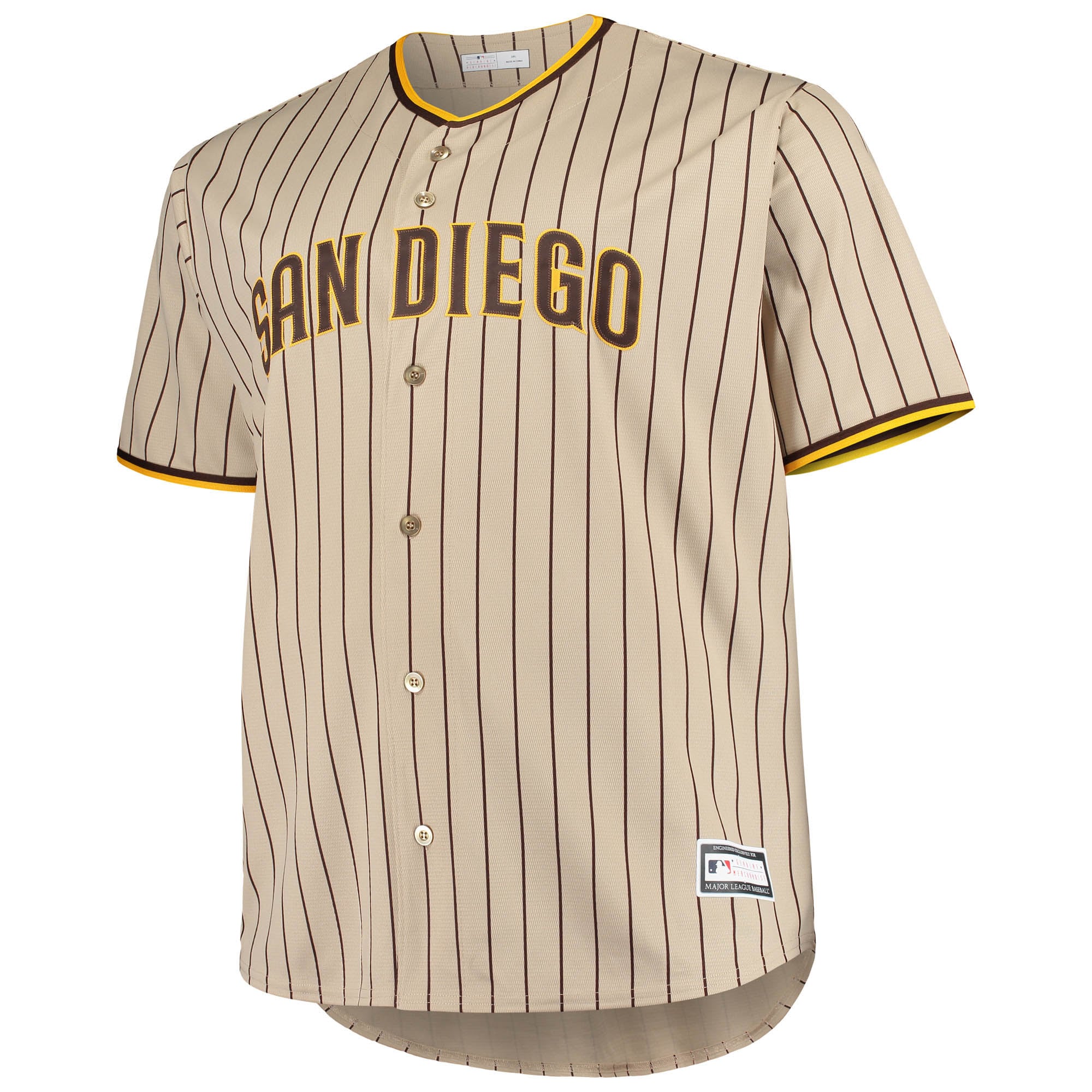 Men's Brown San Diego Padres Big & Tall Road Replica Team Jersey