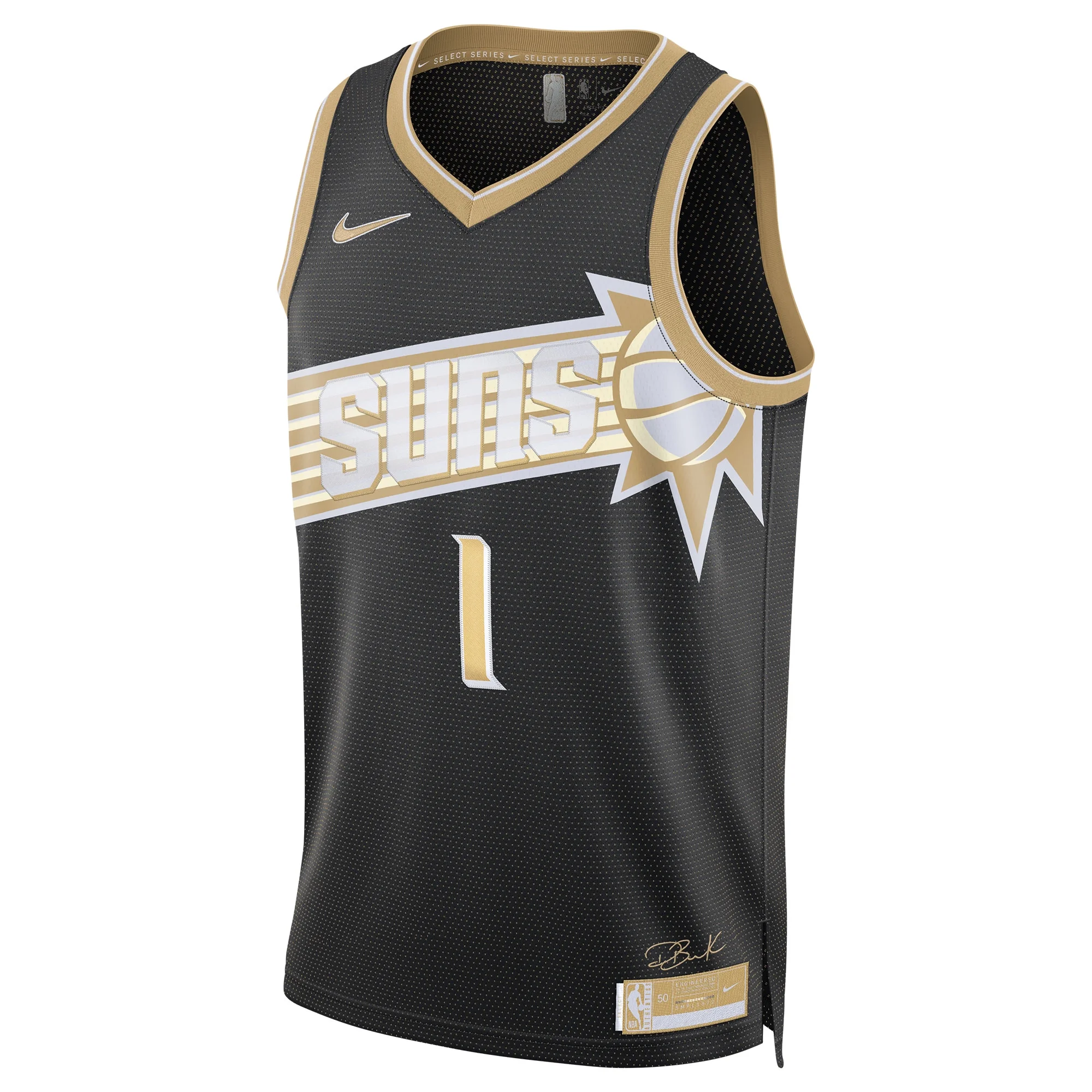 Unisex Nike Devin Booker Black Phoenix Suns Select Series Swingman Jersey