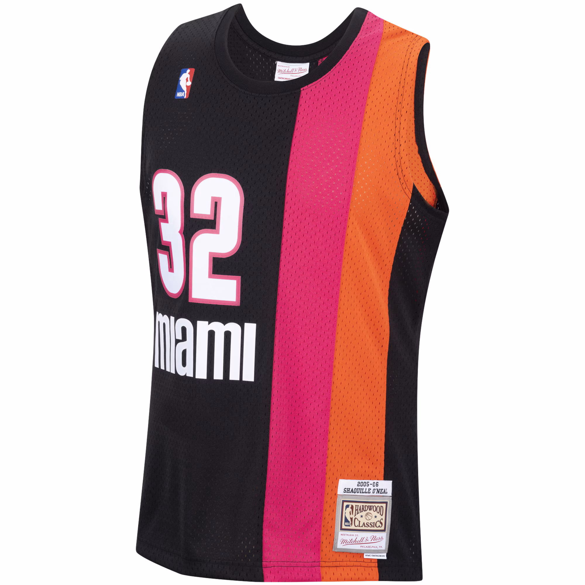 Shaquille O'Neal Miami Heat Mitchell & Ness 2005/06 Hardwood Classics Swingman Jersey - Black