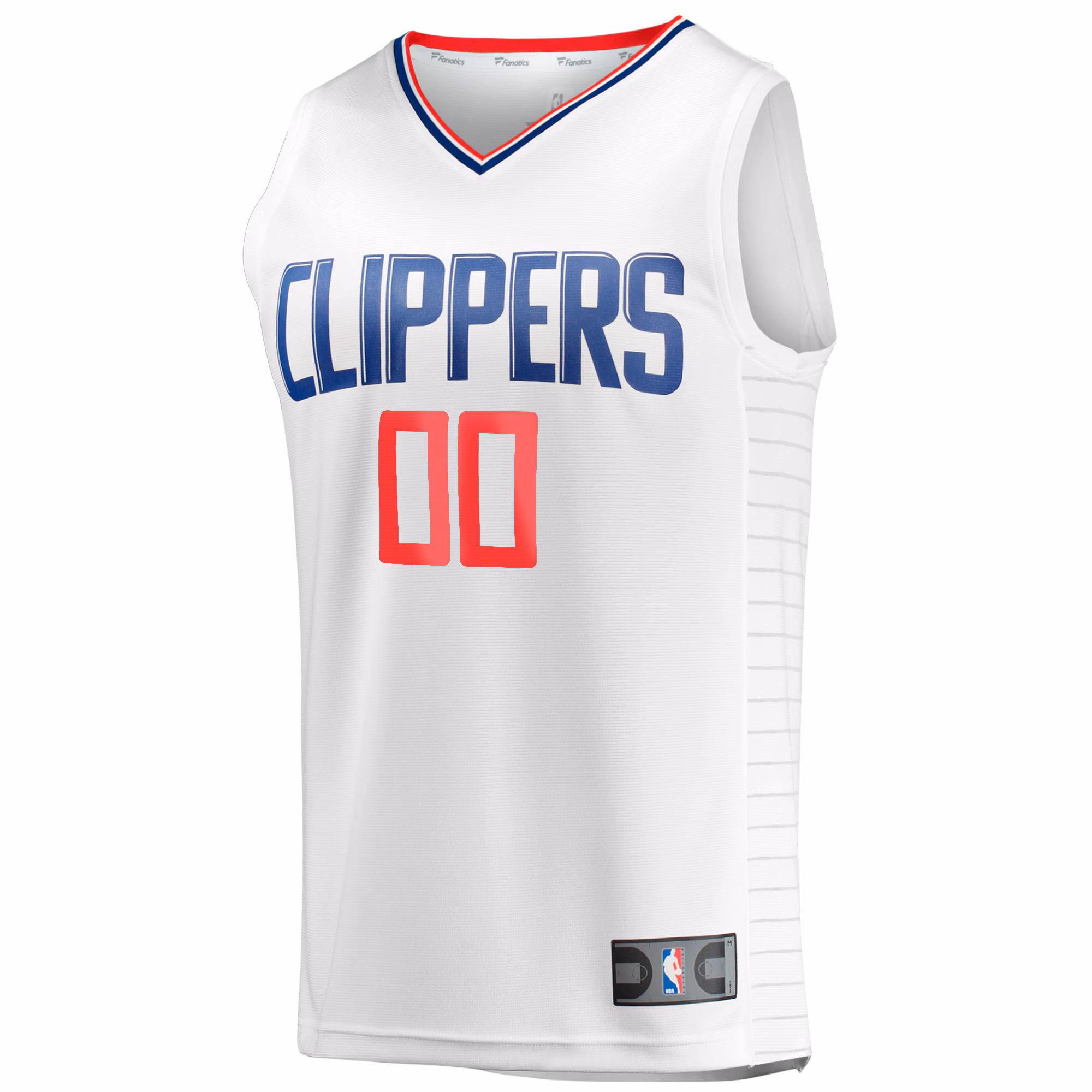 LA Clippers Fanatics Fast Break Custom Replica Jersey - Association Edition - White