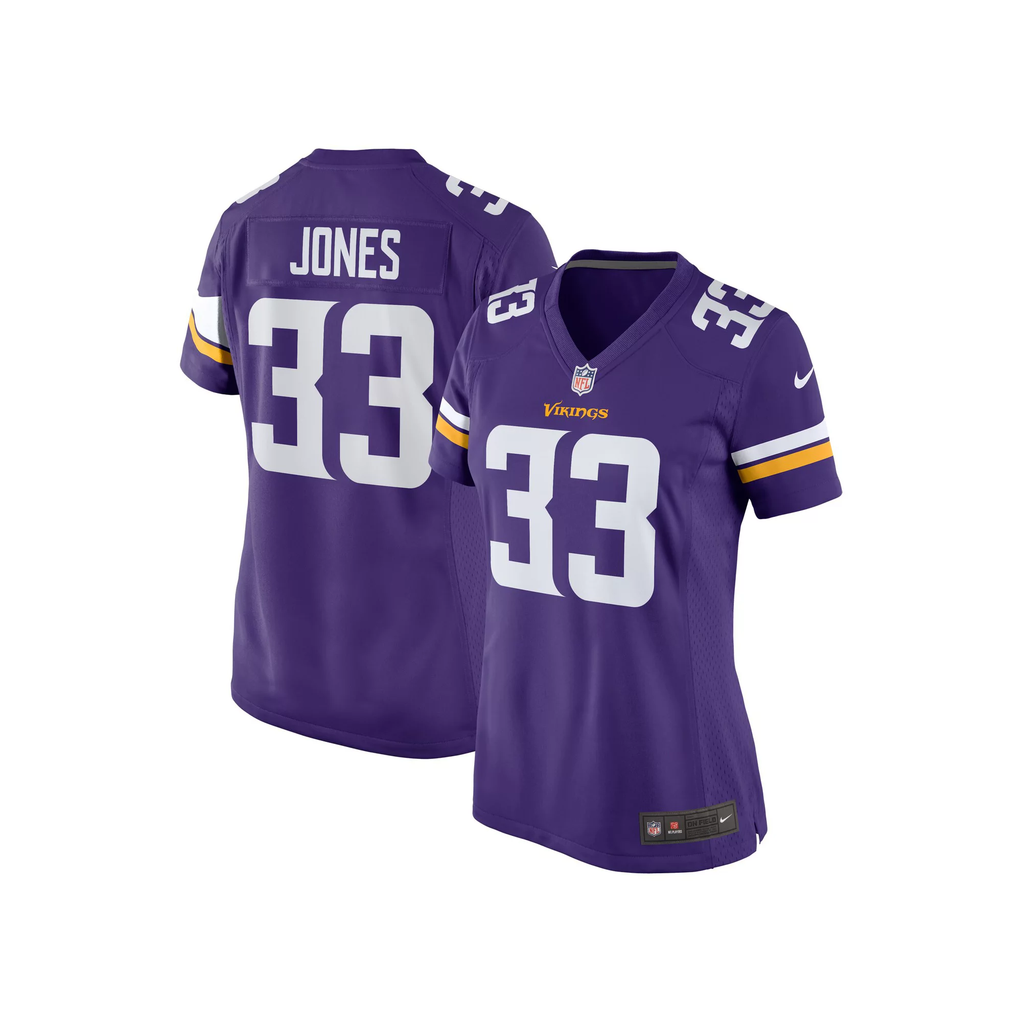 Women's Nike Aaron Jones Purple Minnesota Vikings Game Player Jersey