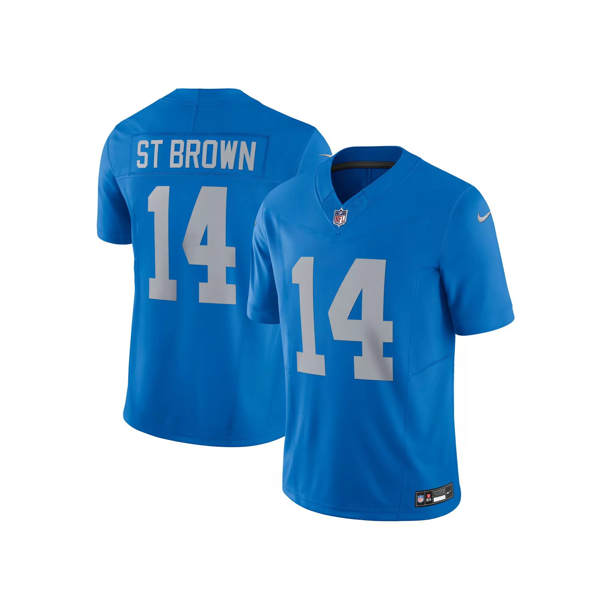 Men's Nike Amon-Ra St. Brown Blue Detroit Lions Vapor F.U.S.E. Alternate Limited Jersey