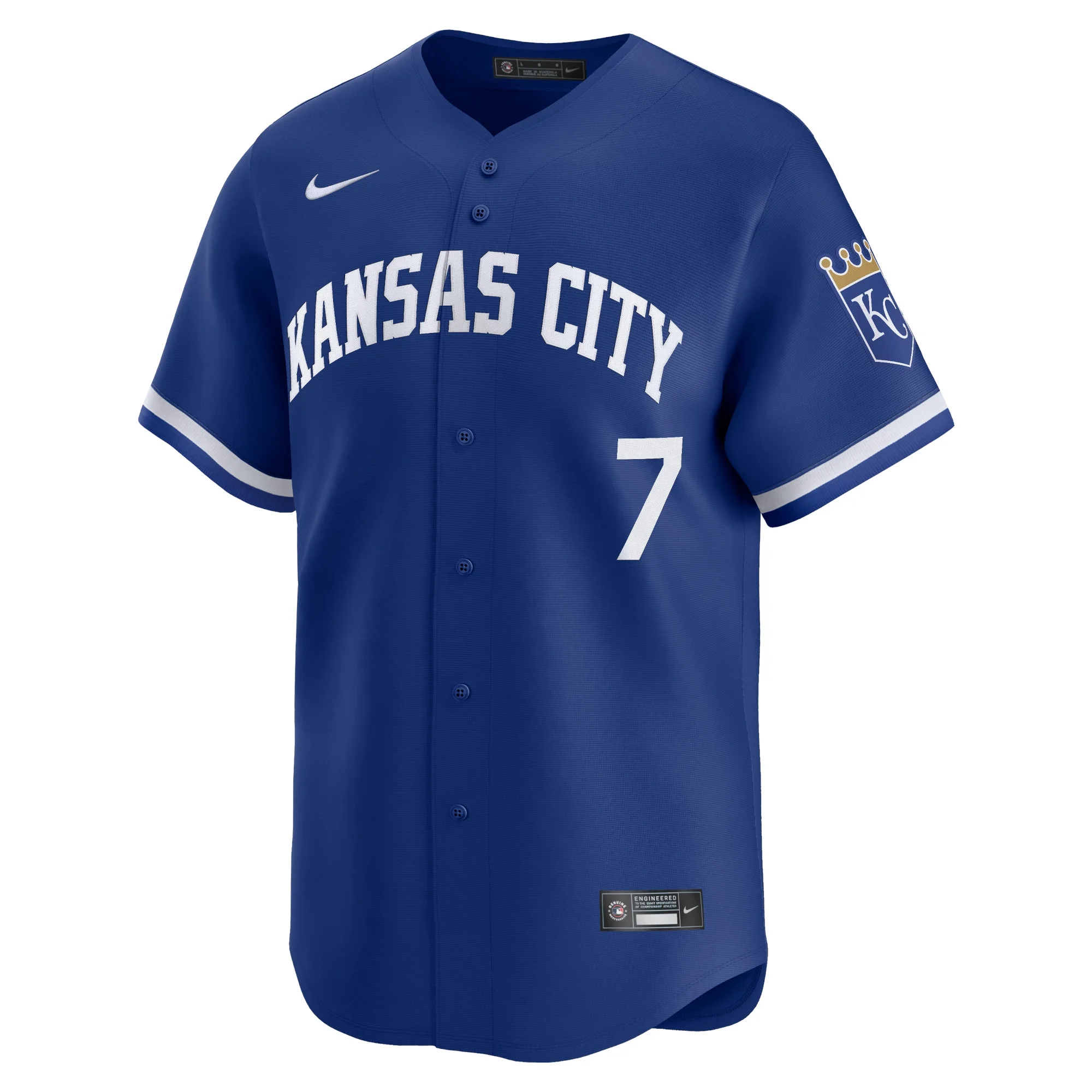 Men's Nike Bobby Witt Jr. Royal Kansas City Royals Alternate Limited Player Jersey