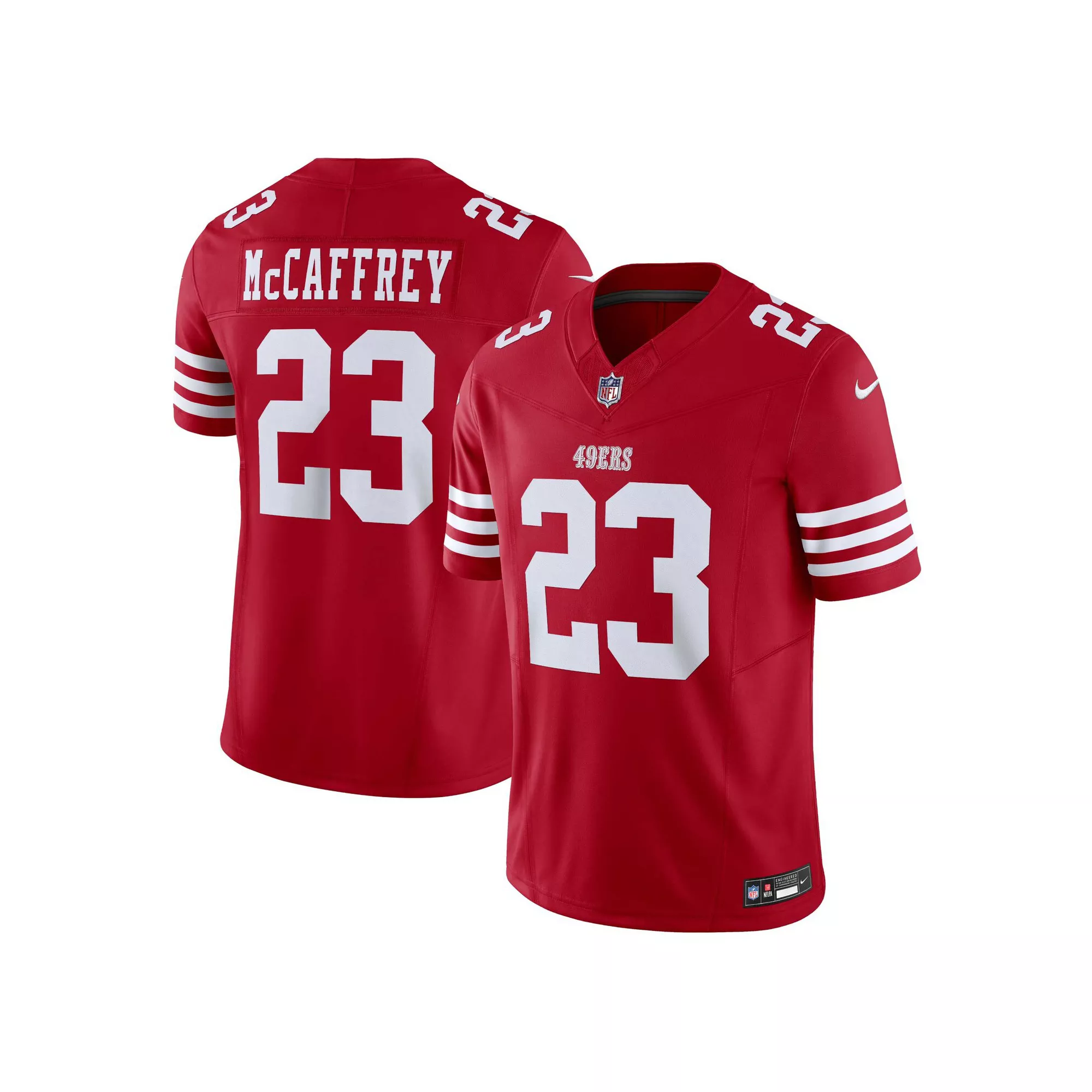 Men's Nike Christian McCaffrey Scarlet San Francisco 49ers Vapor F.U.S.E. Limited Jersey
