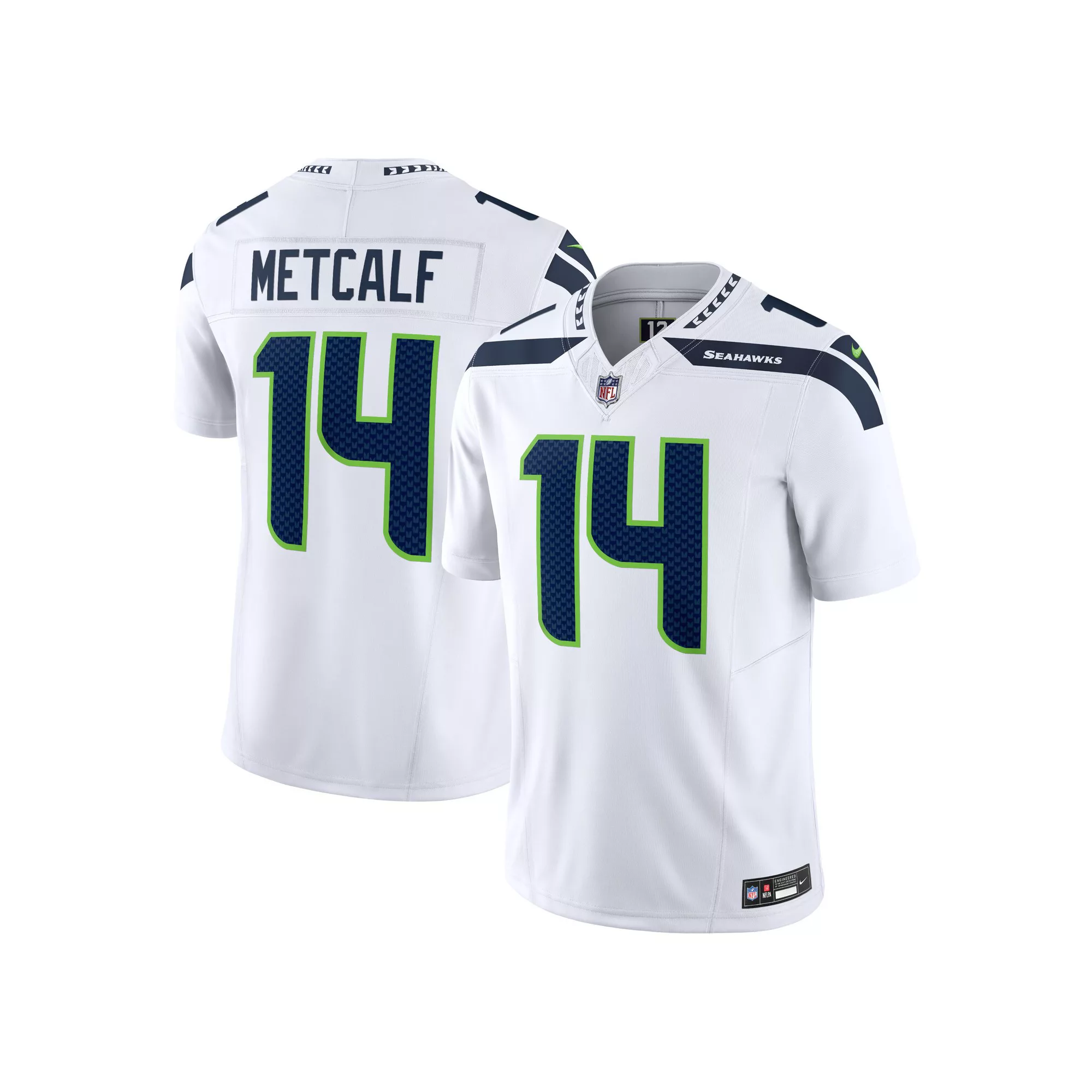 Men's Nike DK Metcalf White Seattle Seahawks Vapor F.U.S.E. Limited Jersey