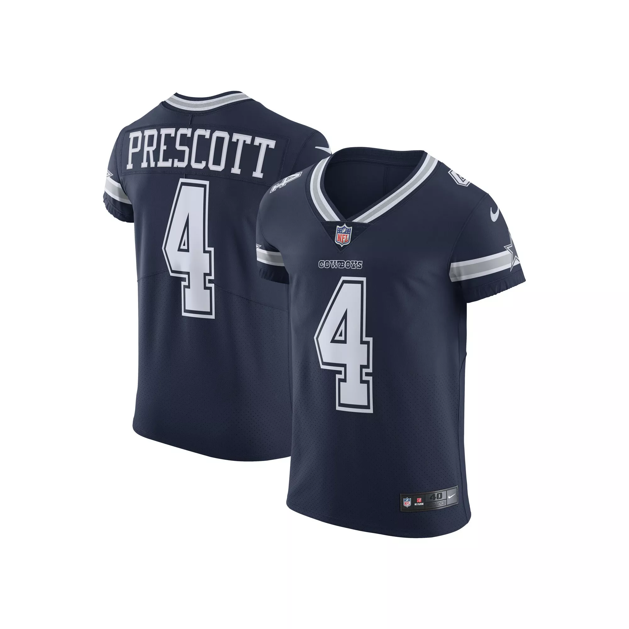 Men's Nike Dak Prescott Navy Dallas Cowboys Vapor Elite Player Team Jersey