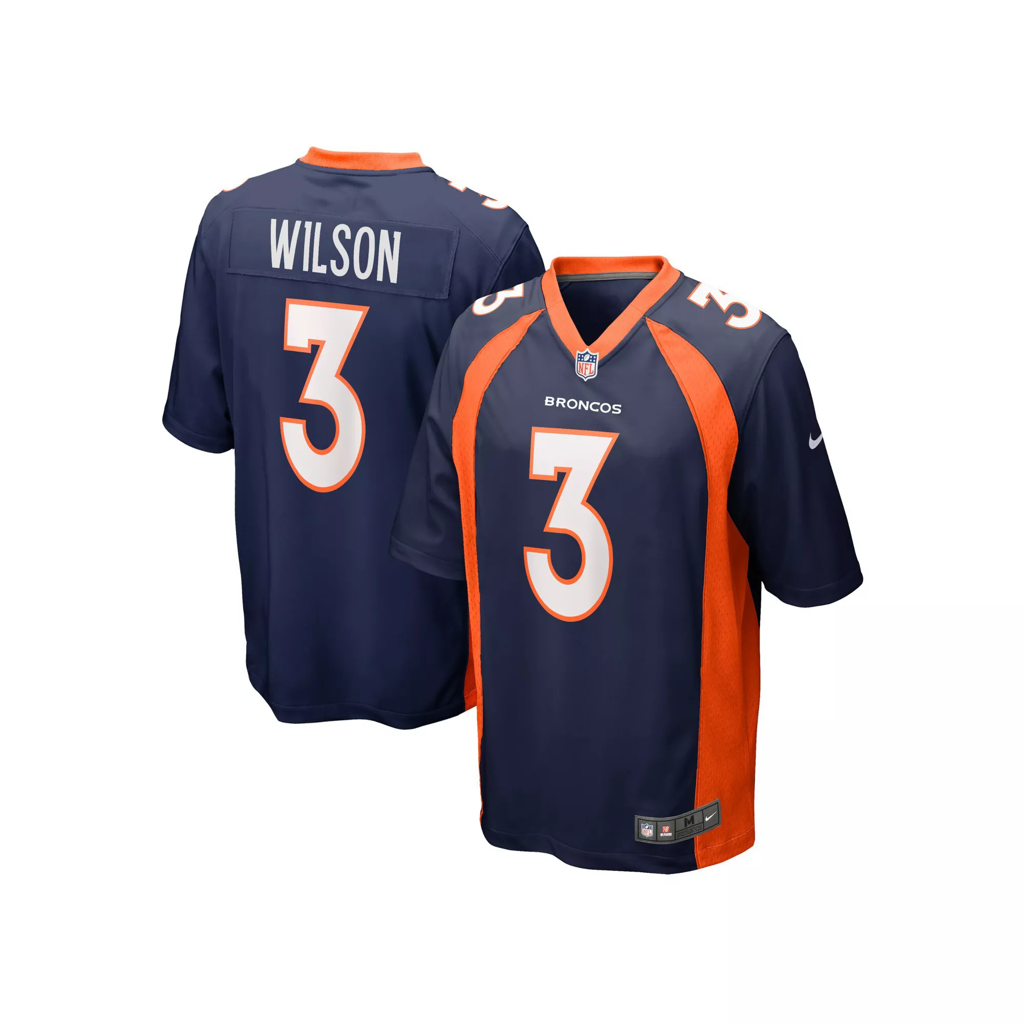 Youth Nike Russell Wilson Navy Denver Broncos Game Jersey