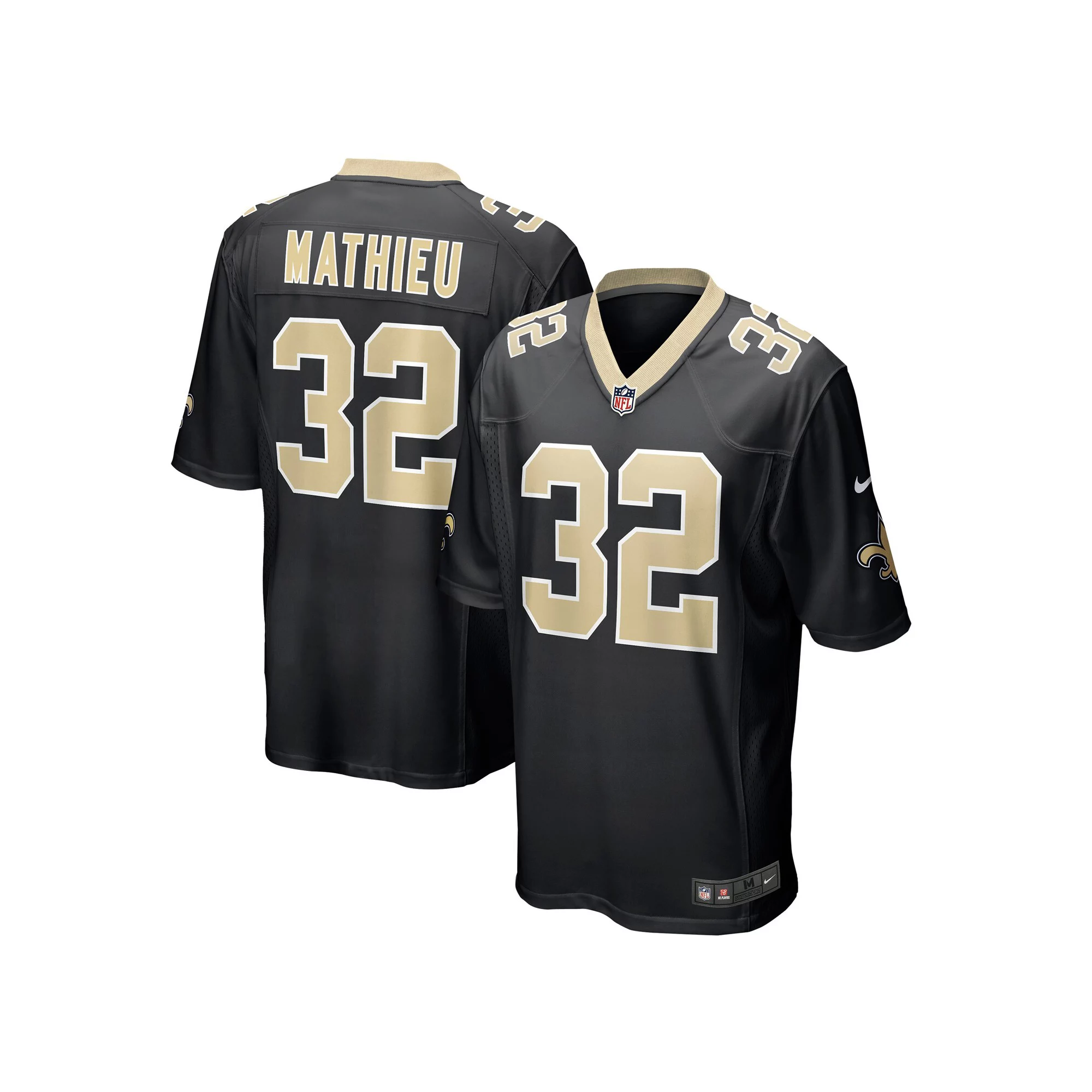 Men's Nike Tyrann Mathieu Black New Orleans Saints Game Jersey
