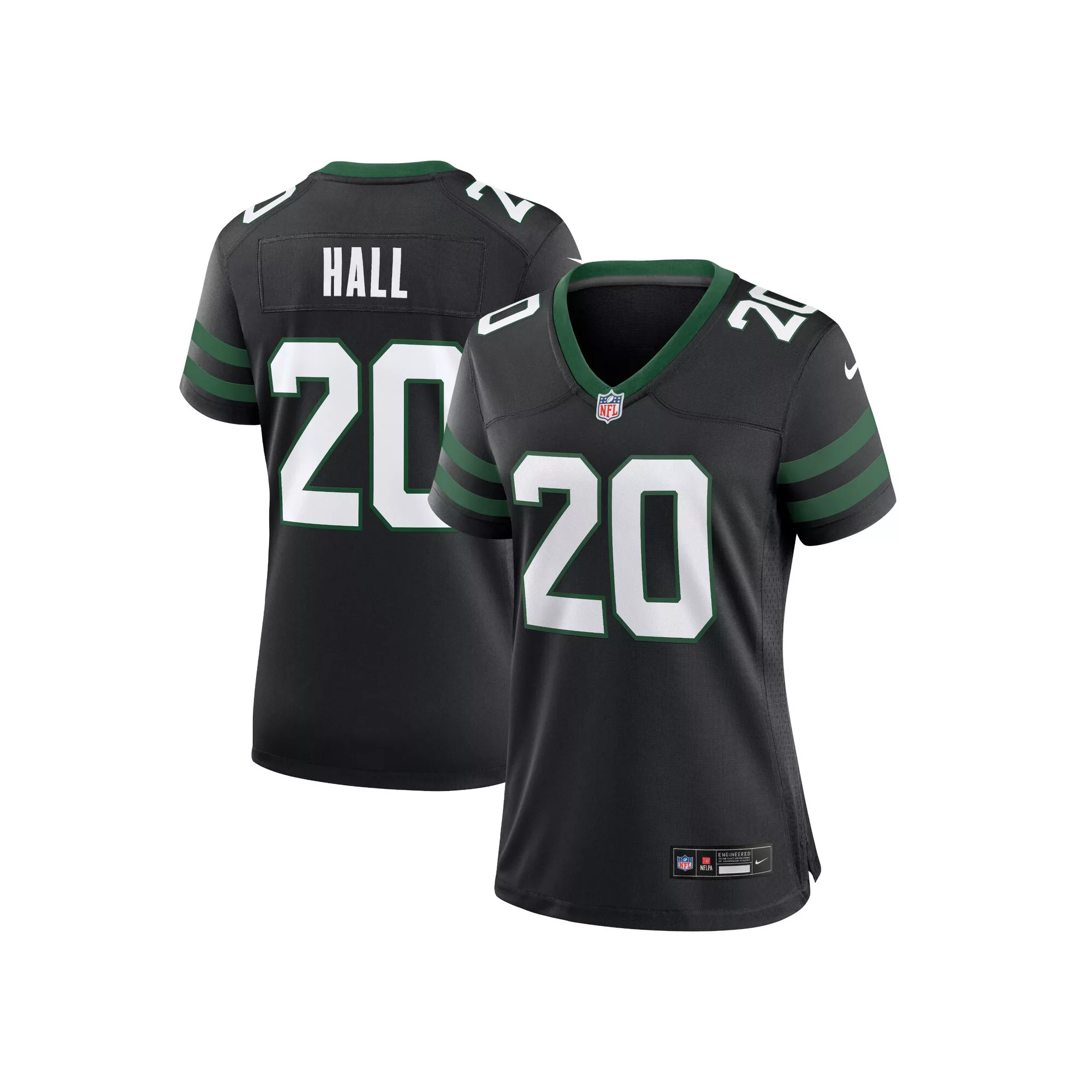Women's Nike Breece Hall Legacy Black New York Jets Alternate Game Jersey