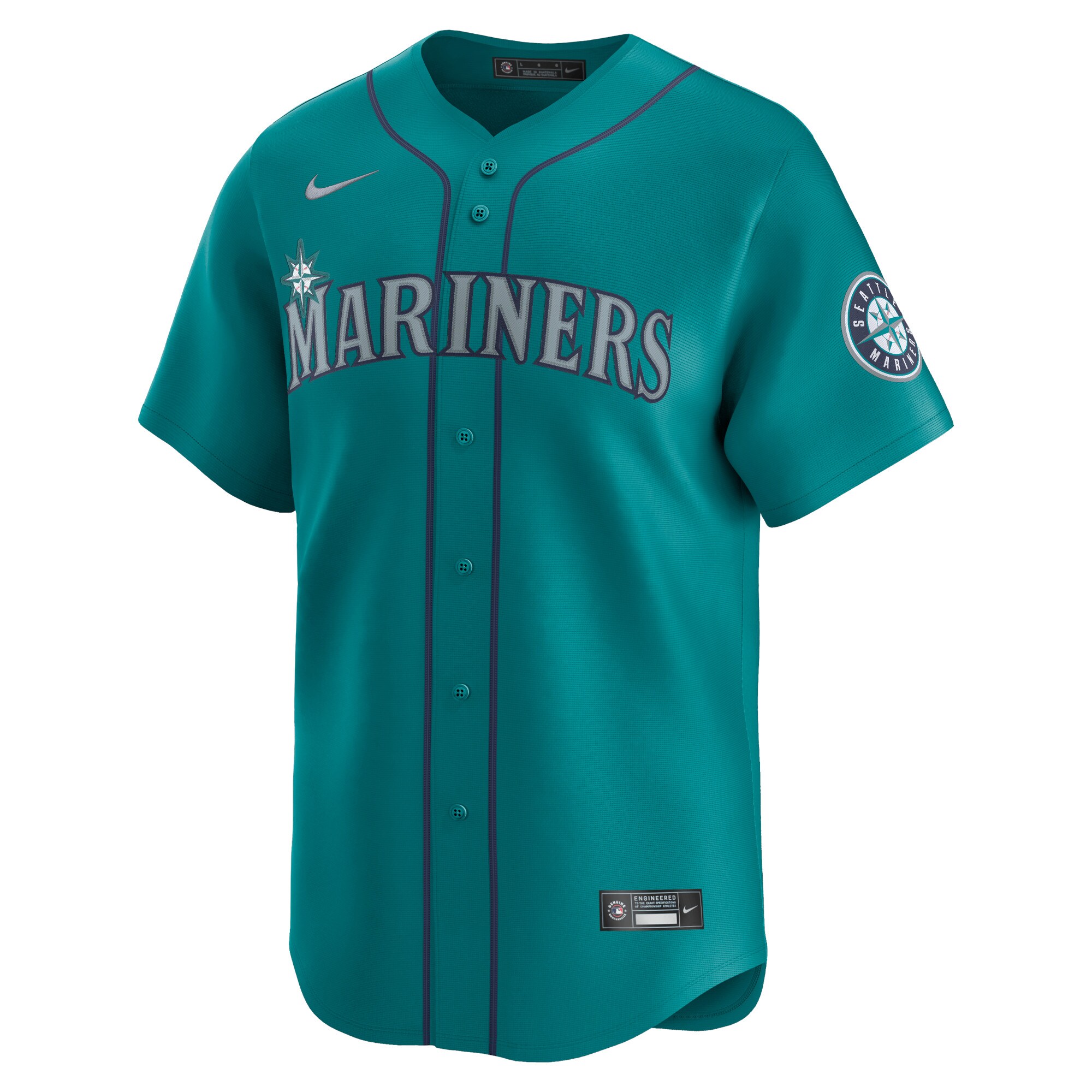 Julio Rodríguez Seattle Mariners Nike Alternate Limited Player Jersey – Aqua