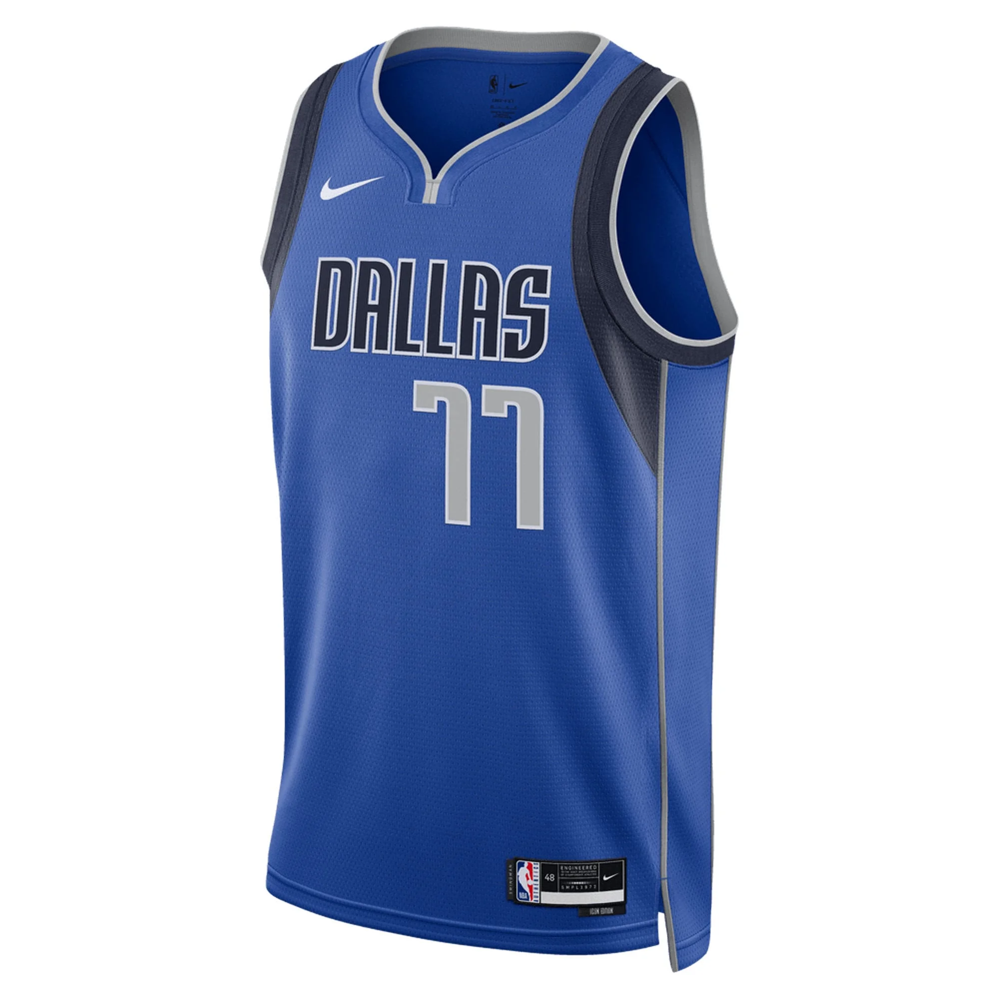 Unisex Nike Luka Don-i- Blue Dallas Mavericks Swingman Jersey - Icon Edition