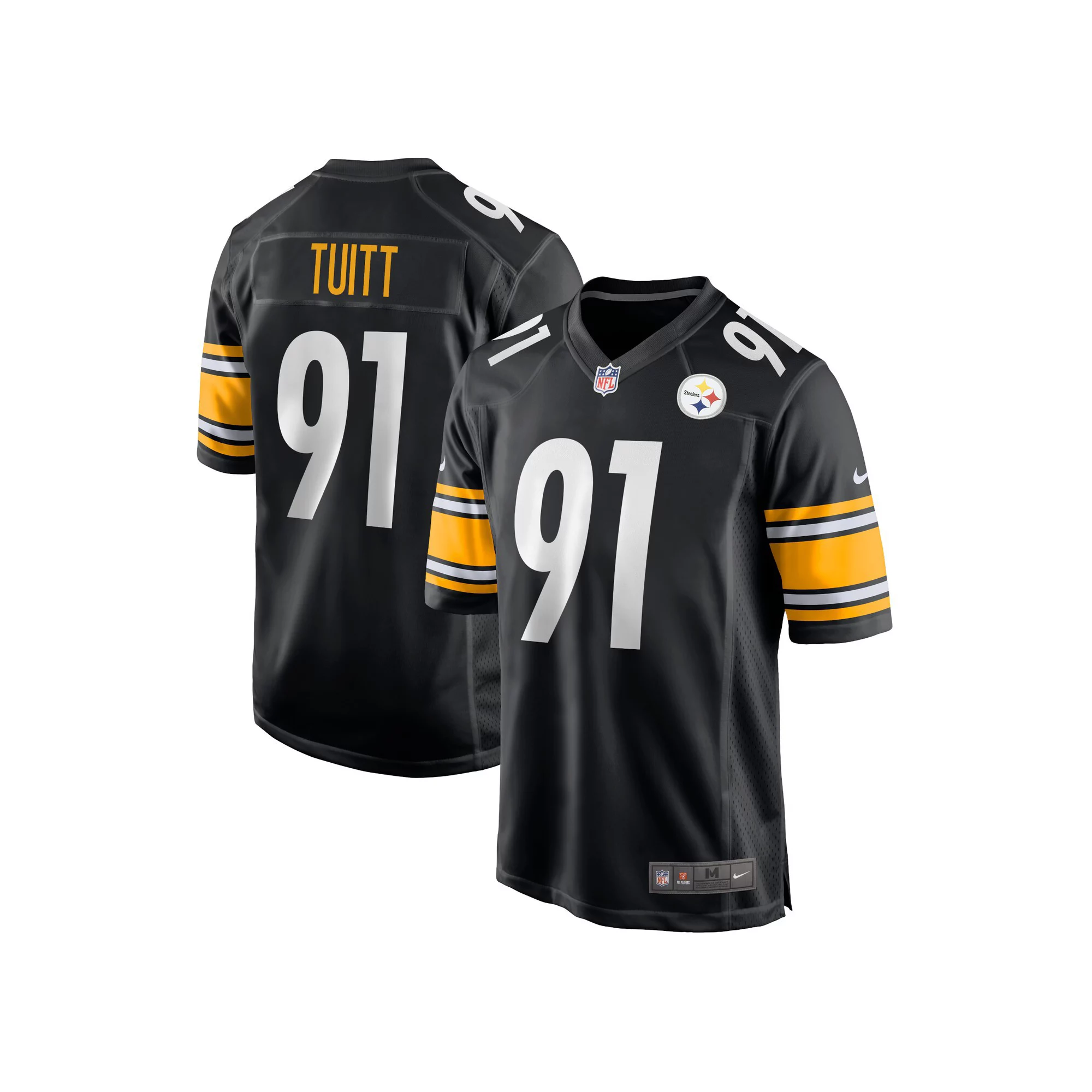 Men's Nike Stephon Tuitt Black Pittsburgh Steelers Game Team Jersey
