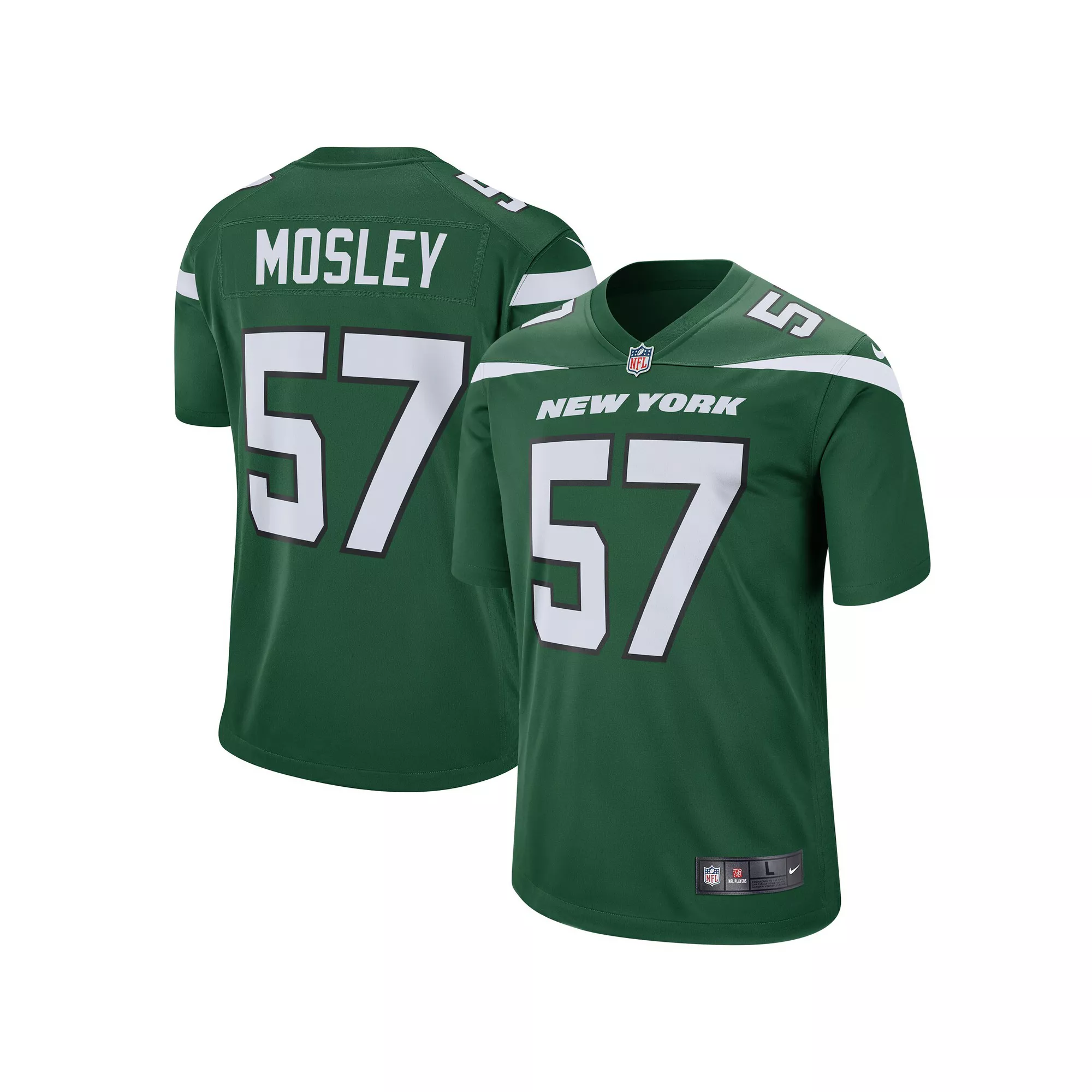 Men's Nike C.J. Mosley Gotham Green New York Jets Game Jersey