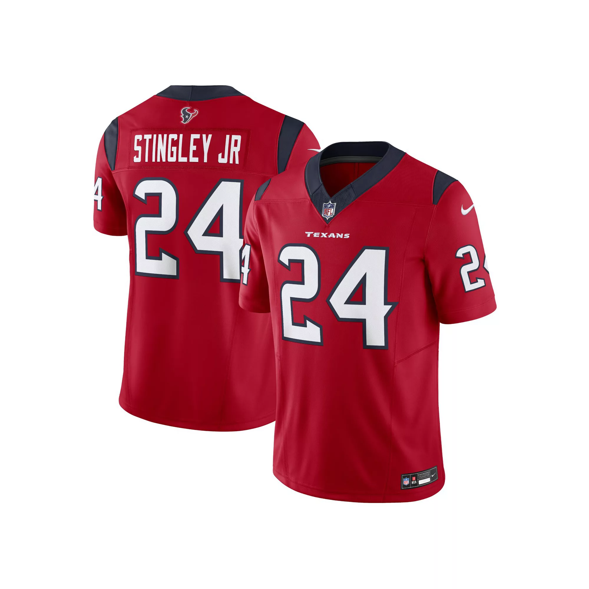 Men's Nike Derek Stingley Jr. Red Houston Texans Vapor F.U.S.E. Limited Alternate Jersey