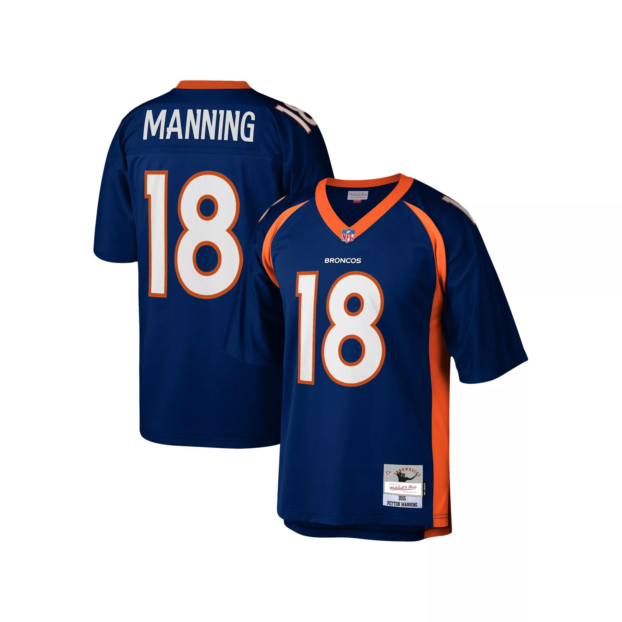 Men's Mitchell & Ness Peyton Manning Navy Denver Broncos Legacy Replica Jersey