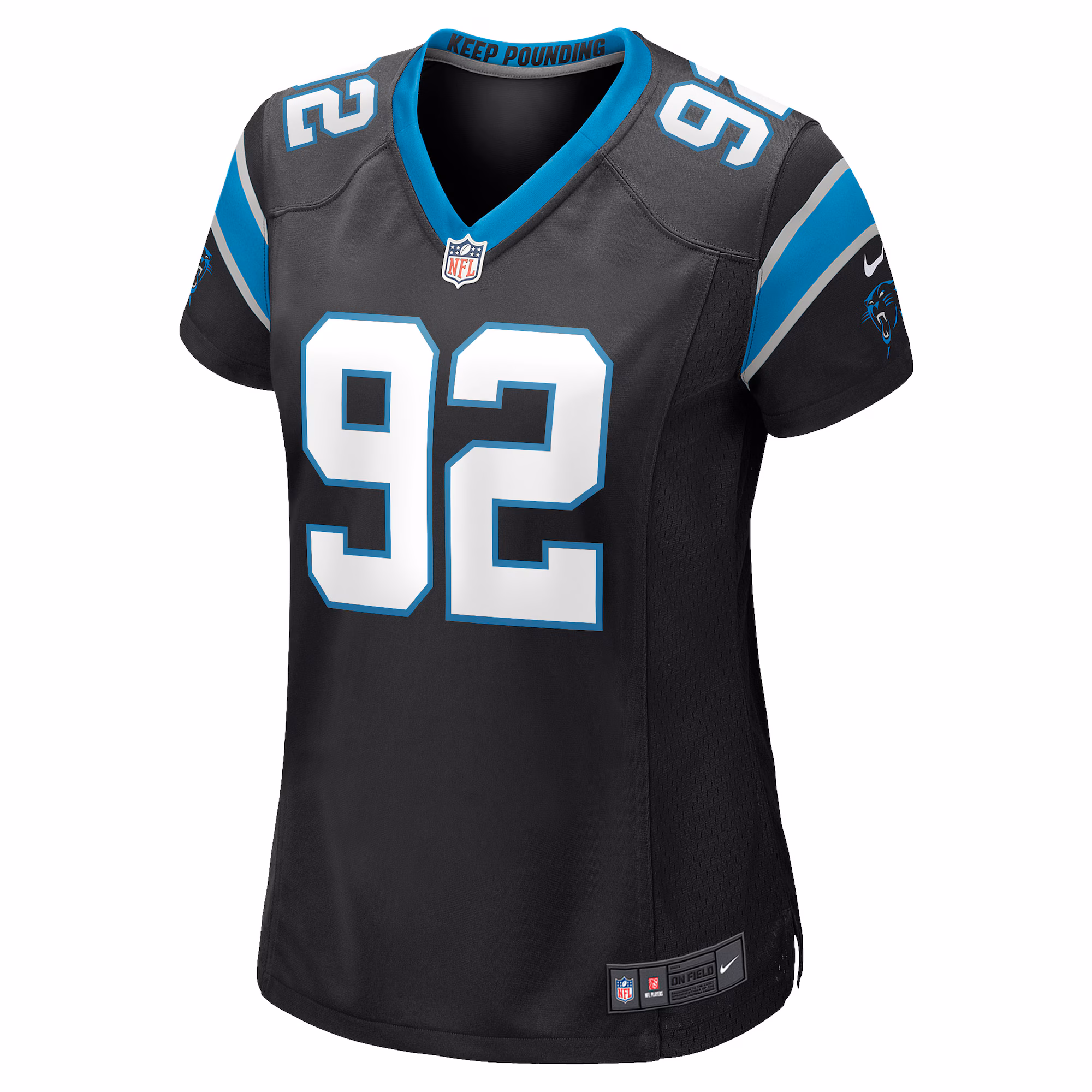 Zach Kerr Carolina Panthers Nike Women's Game Jersey - Black