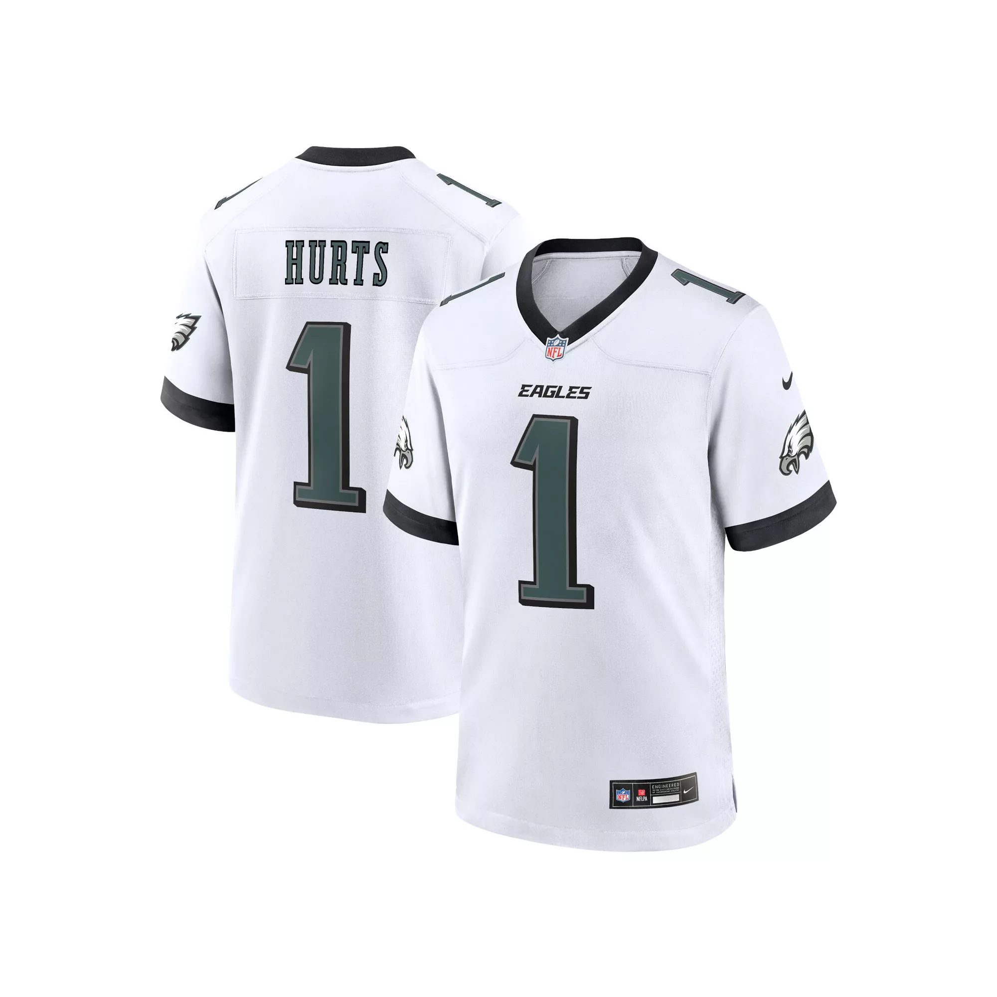 Men's Nike Jalen Hurts White Philadelphia Eagles White Game Jersey