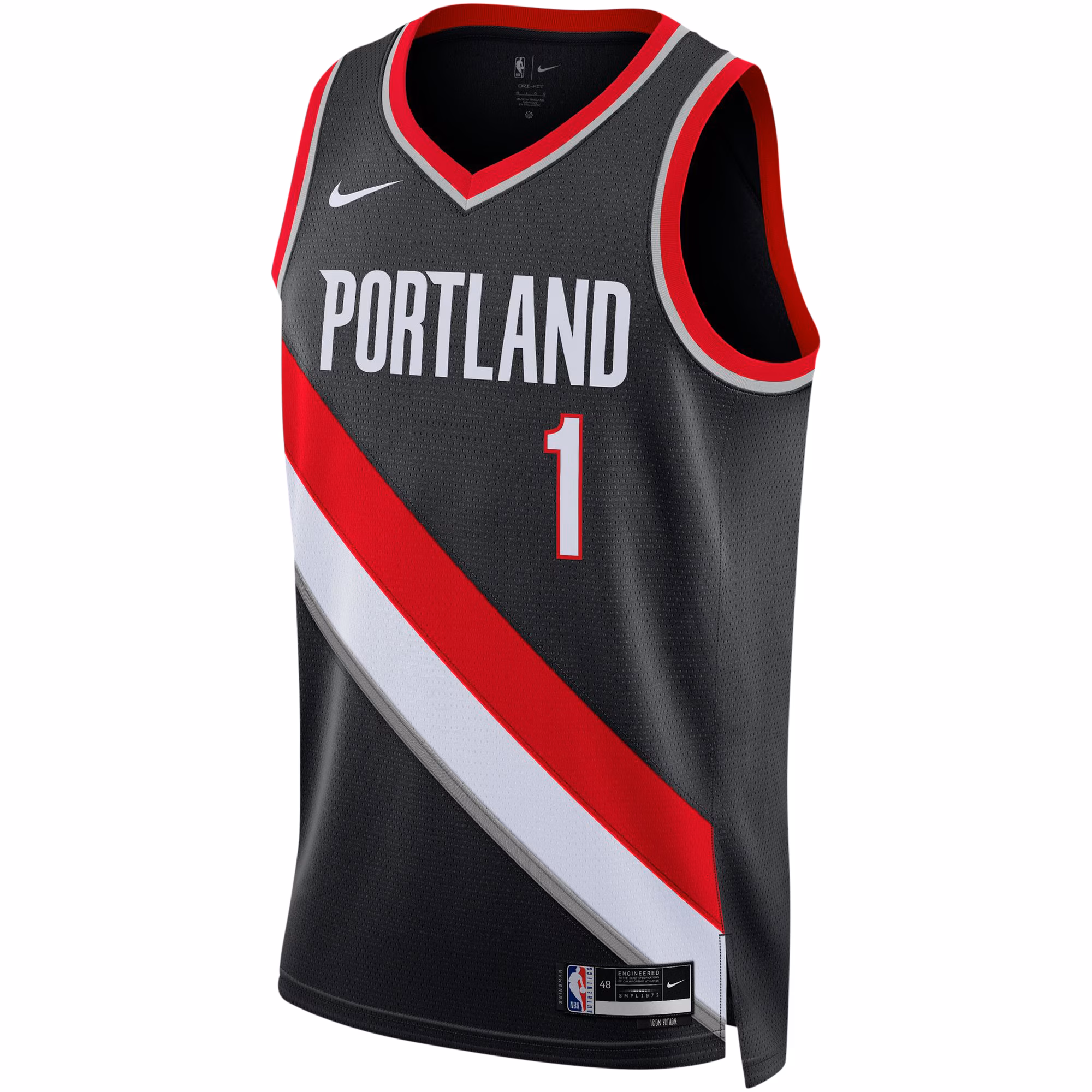 Anfernee Simons Portland Trail Blazers Nike Unisex Swingman Jersey - Icon Edition - Black