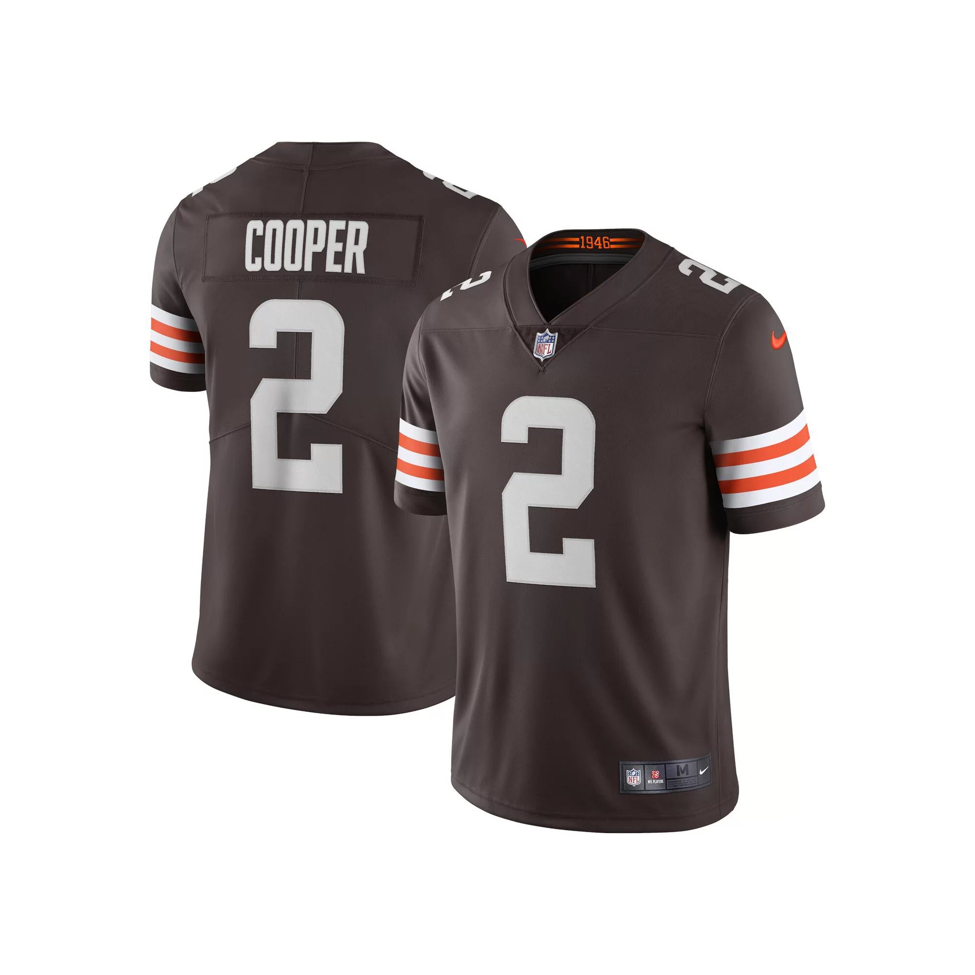 Men's Nike Amari Cooper Brown Cleveland Browns Vapor Limited Jersey