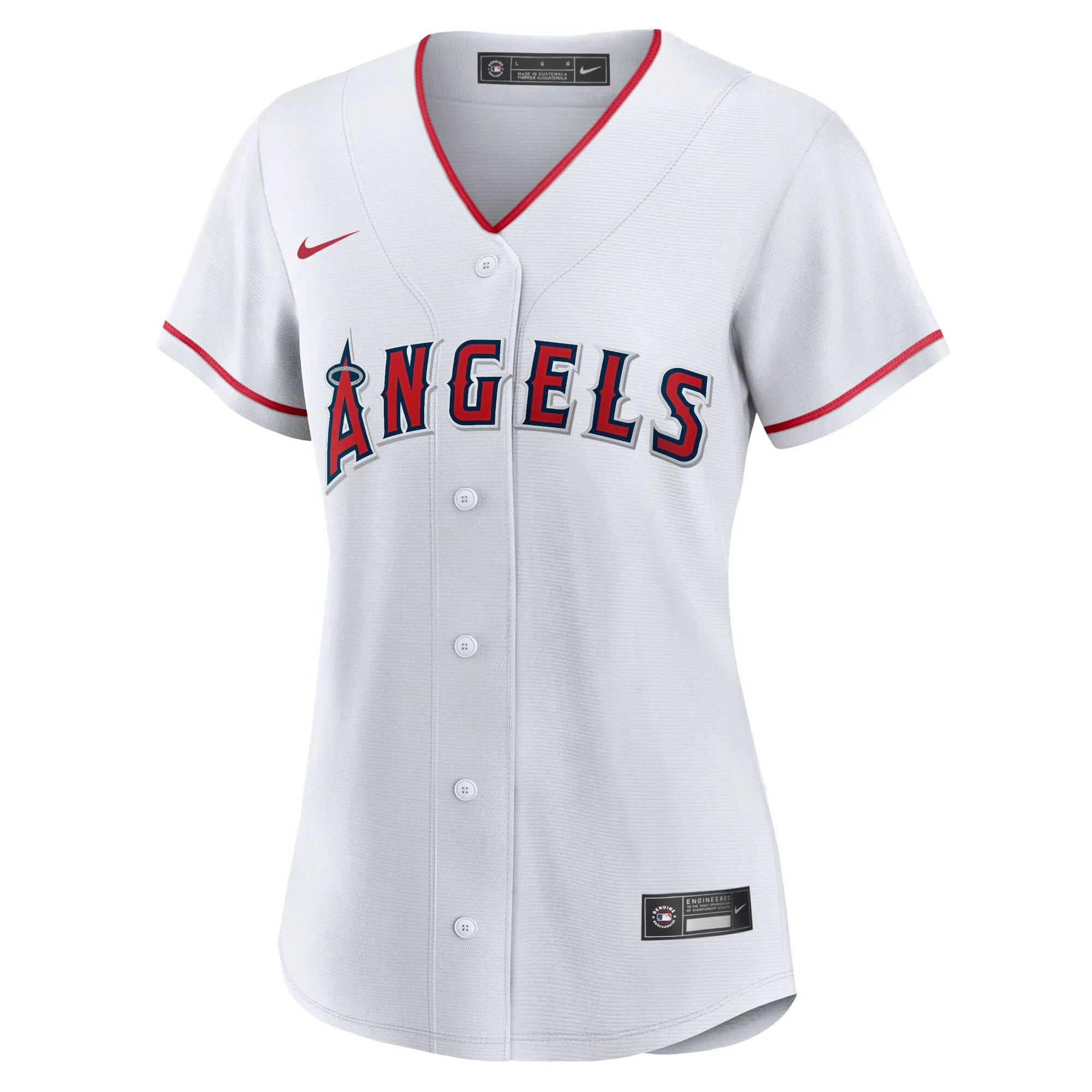 Women's Nike White Los Angeles Angels Home Blank Replica Jersey