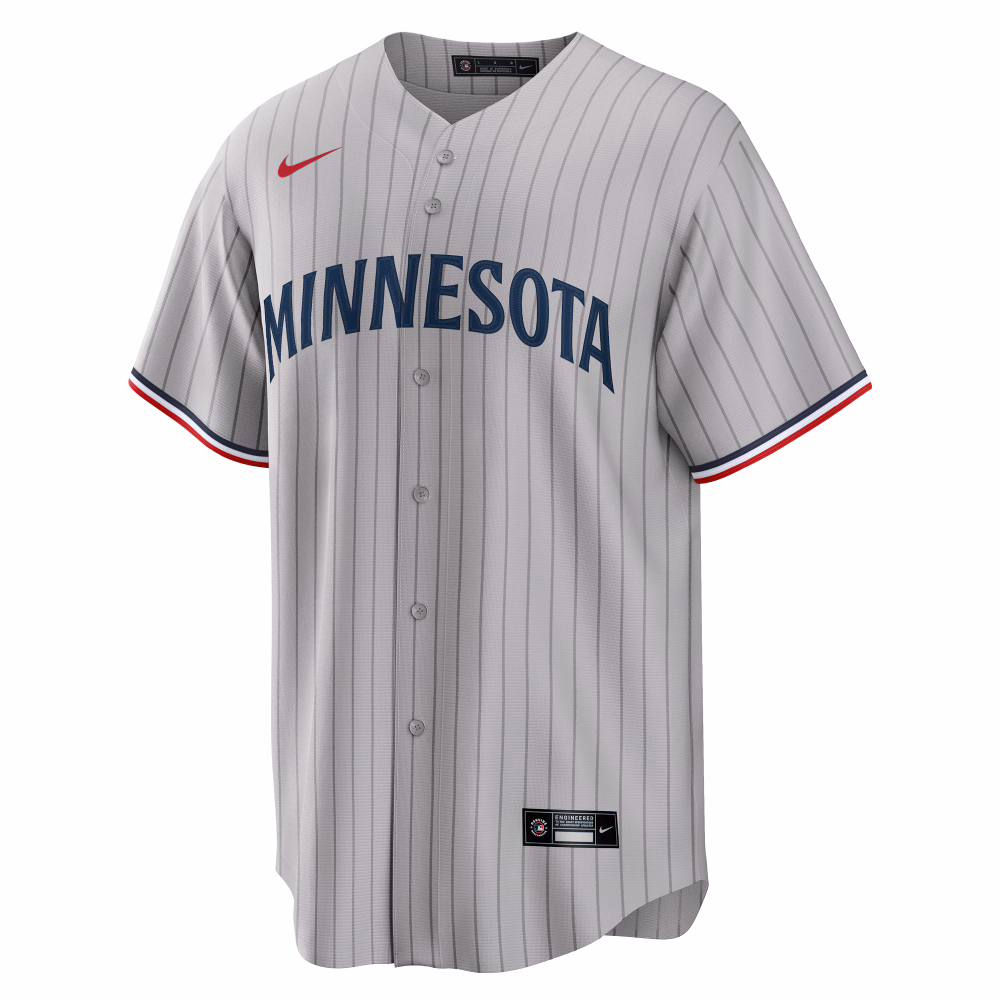 Minnesota Twins Nike Road Replica Team Jersey - Gray