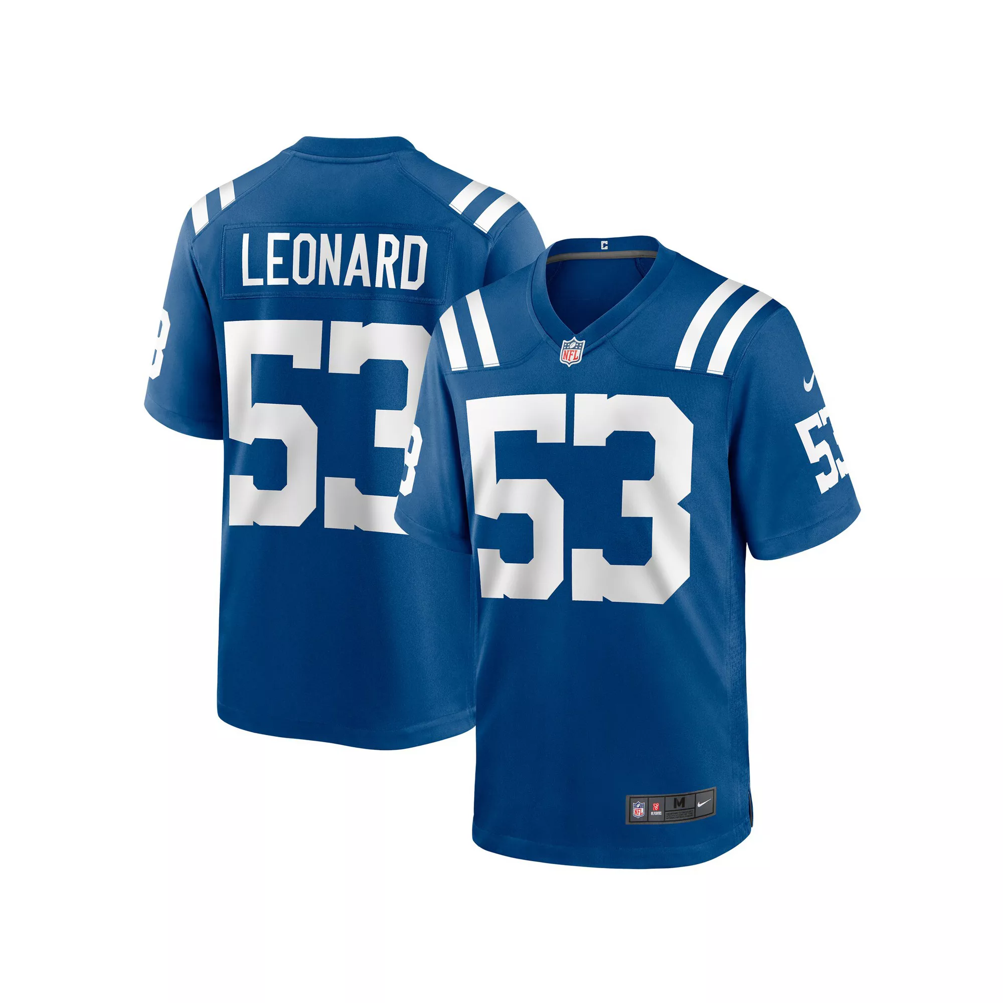 Men's Nike Shaquille Leonard Royal Indianapolis Colts Game Player Jersey