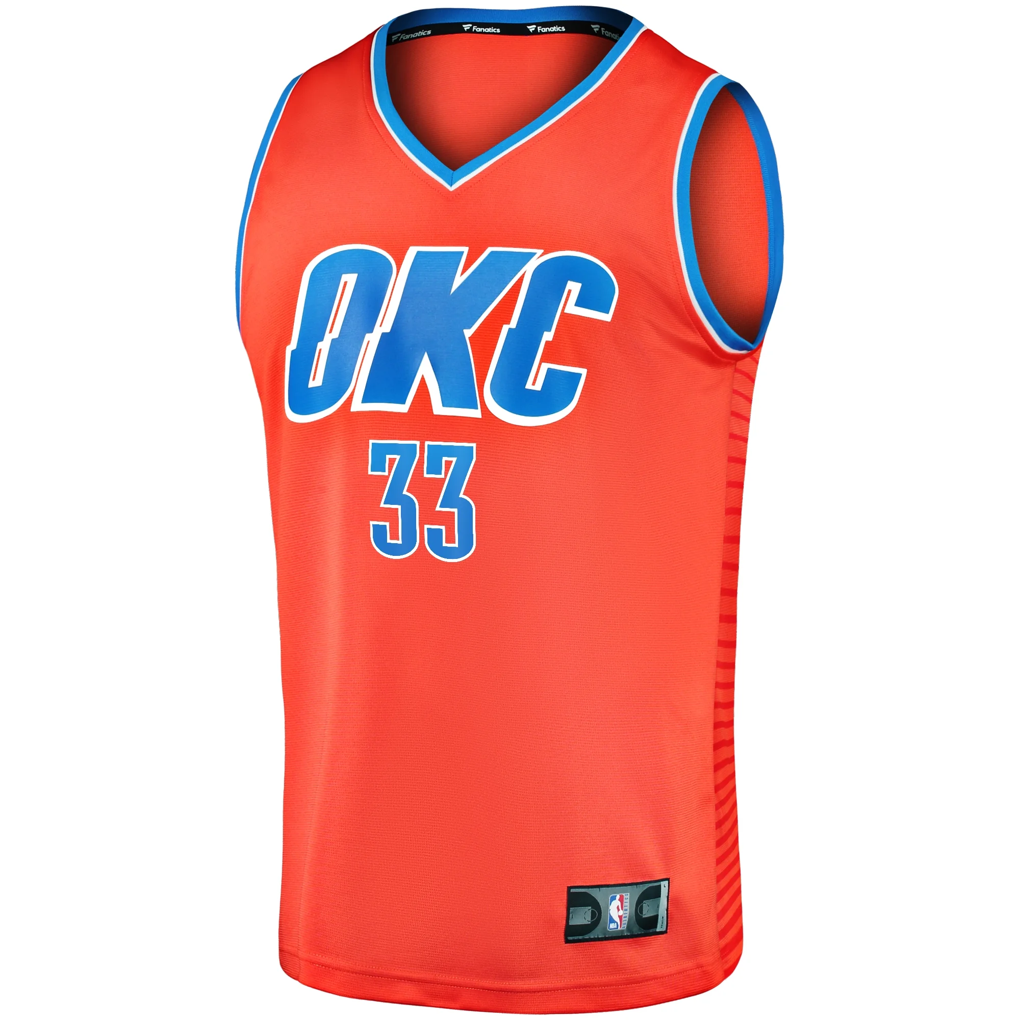 Men's Fanatics Gordon Hayward Orange Oklahoma City Thunder Fast Break Replica Player Jersey - Statement Edition