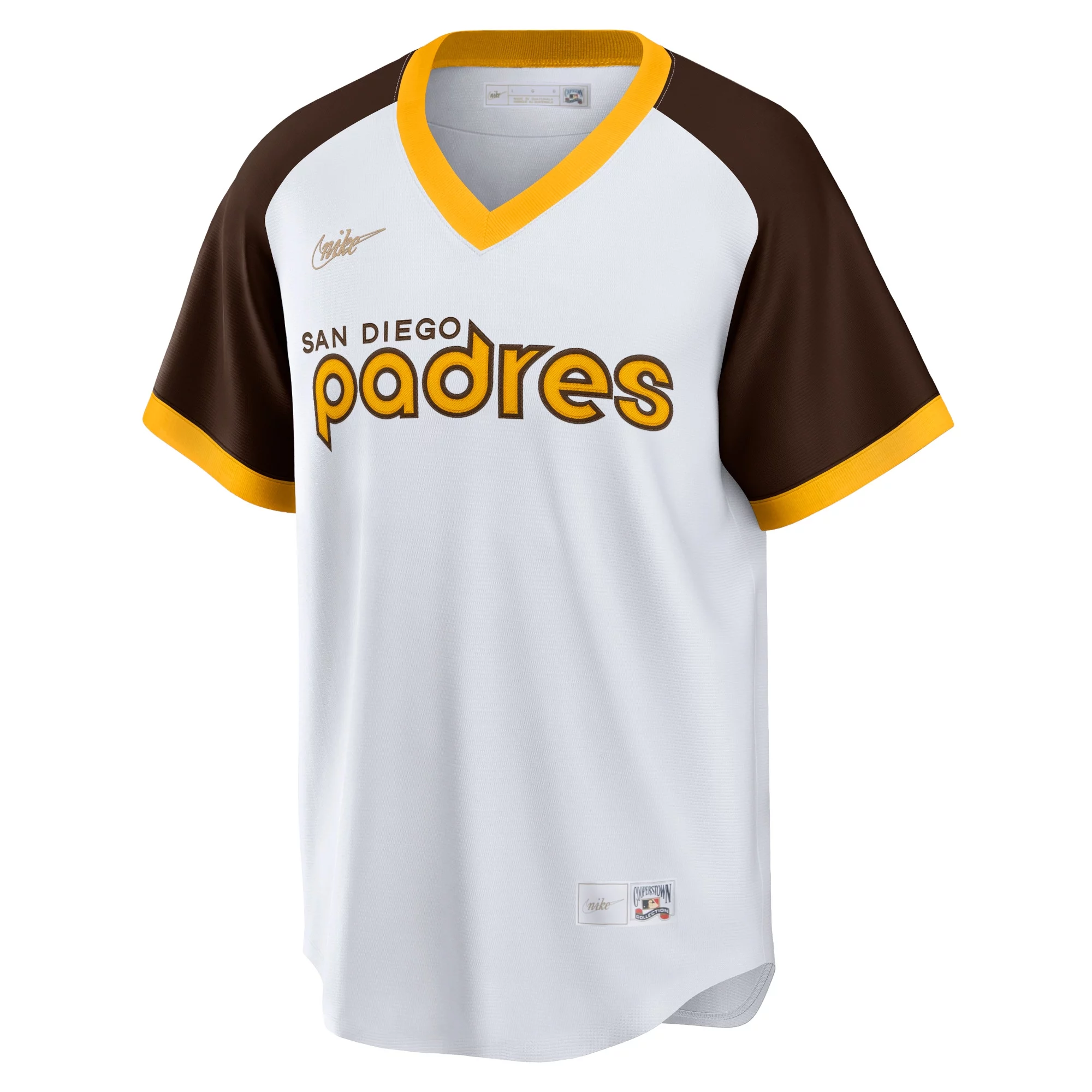 Men's Nike White San Diego Padres Home Cooperstown Collection Team Jersey