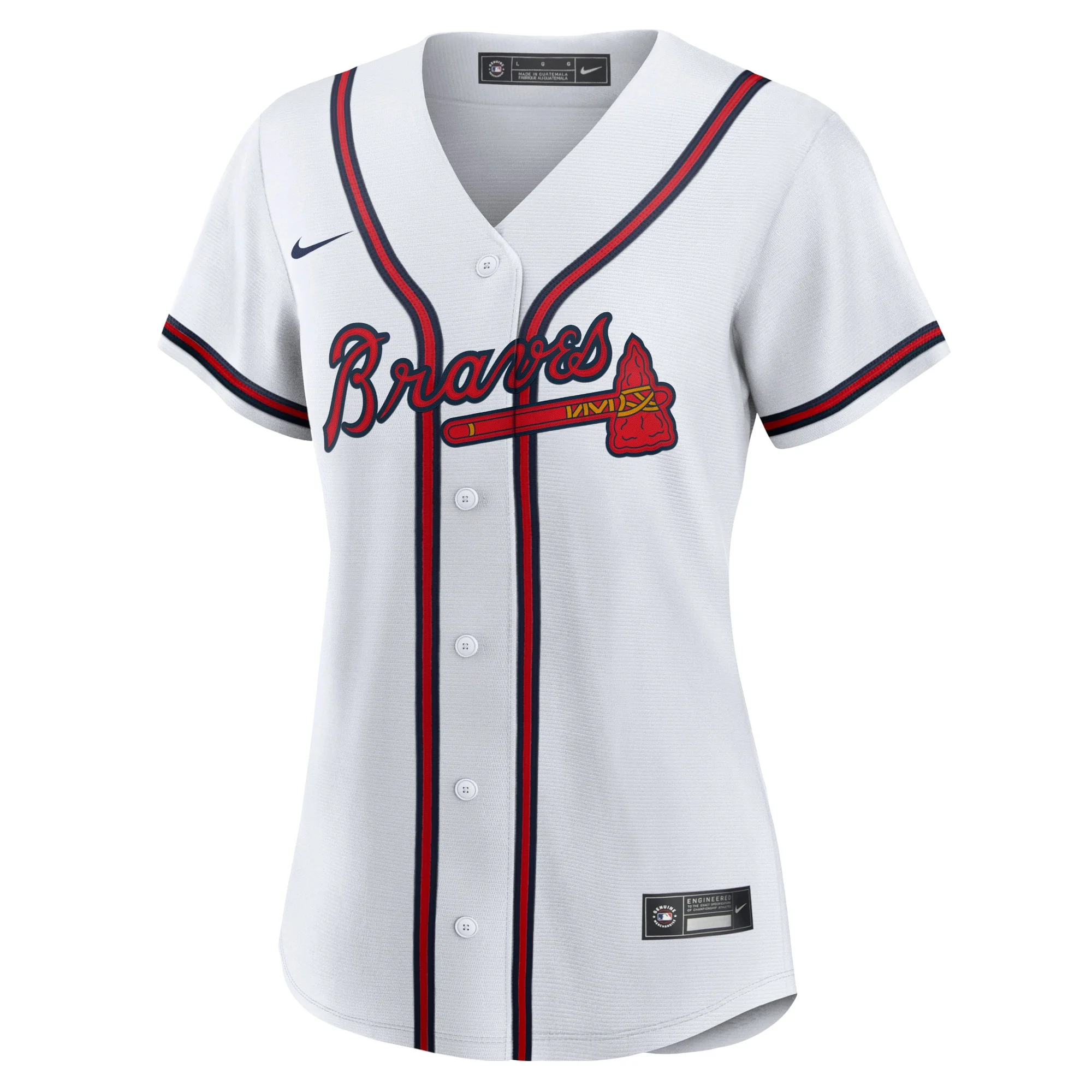 Women's Nike Ronald Acuna Jr. White Atlanta Braves Home Replica Player Jersey