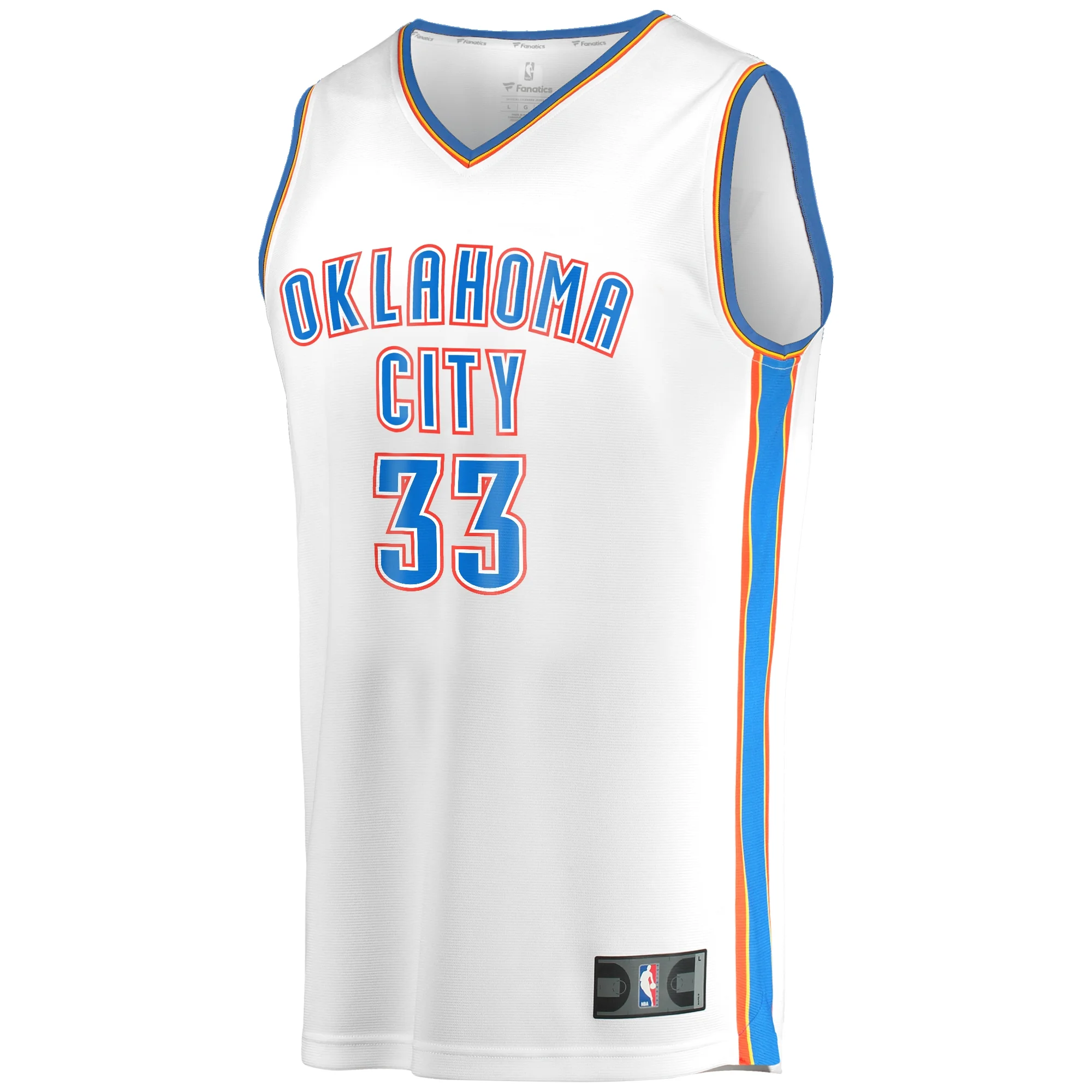 Men's Fanatics Gordon Hayward White Oklahoma City Thunder Fast Break Player Jersey - Association Edition