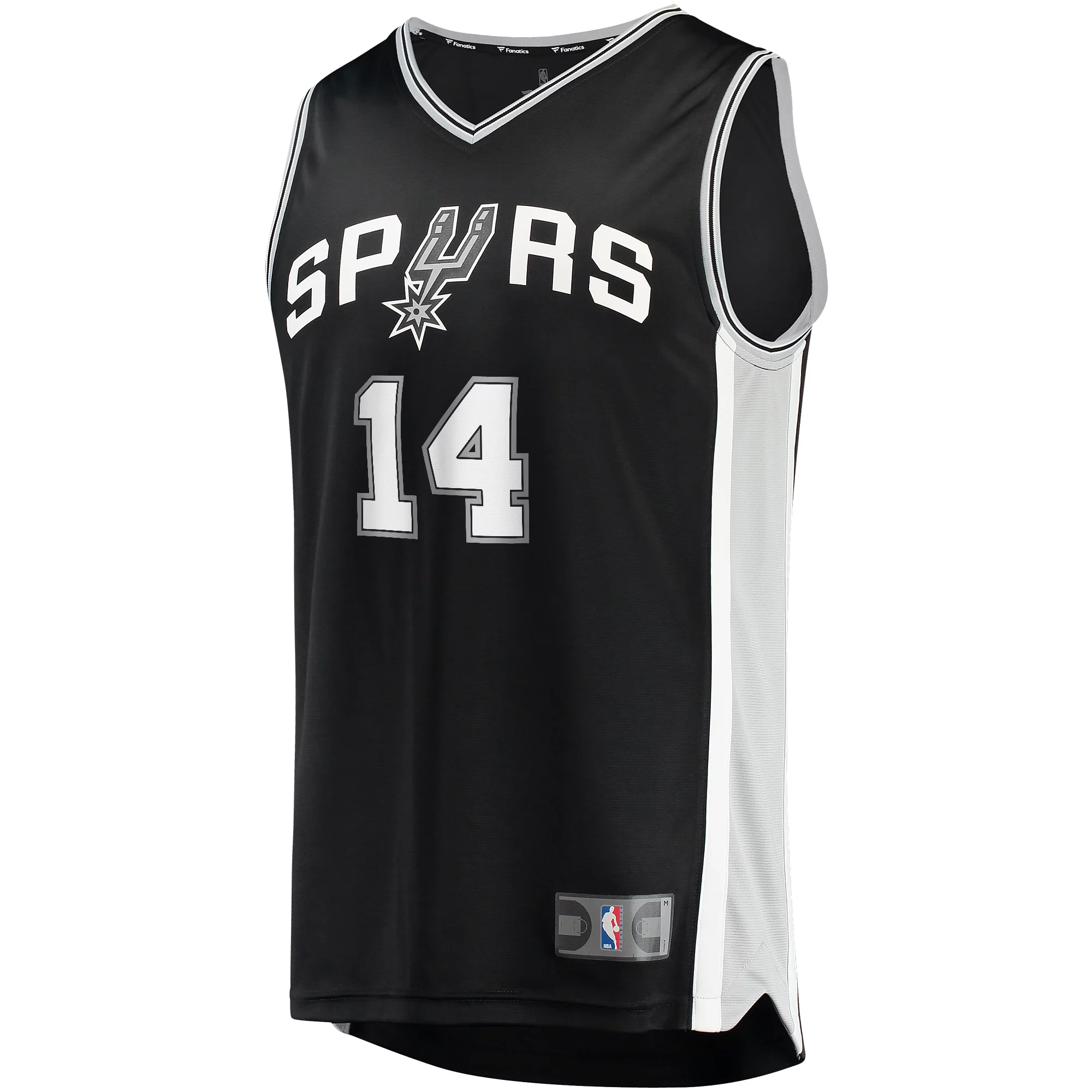 Men's Fanatics Blake Wesley Black San Antonio Spurs Fast Break Replica Player Jersey - Icon Edition