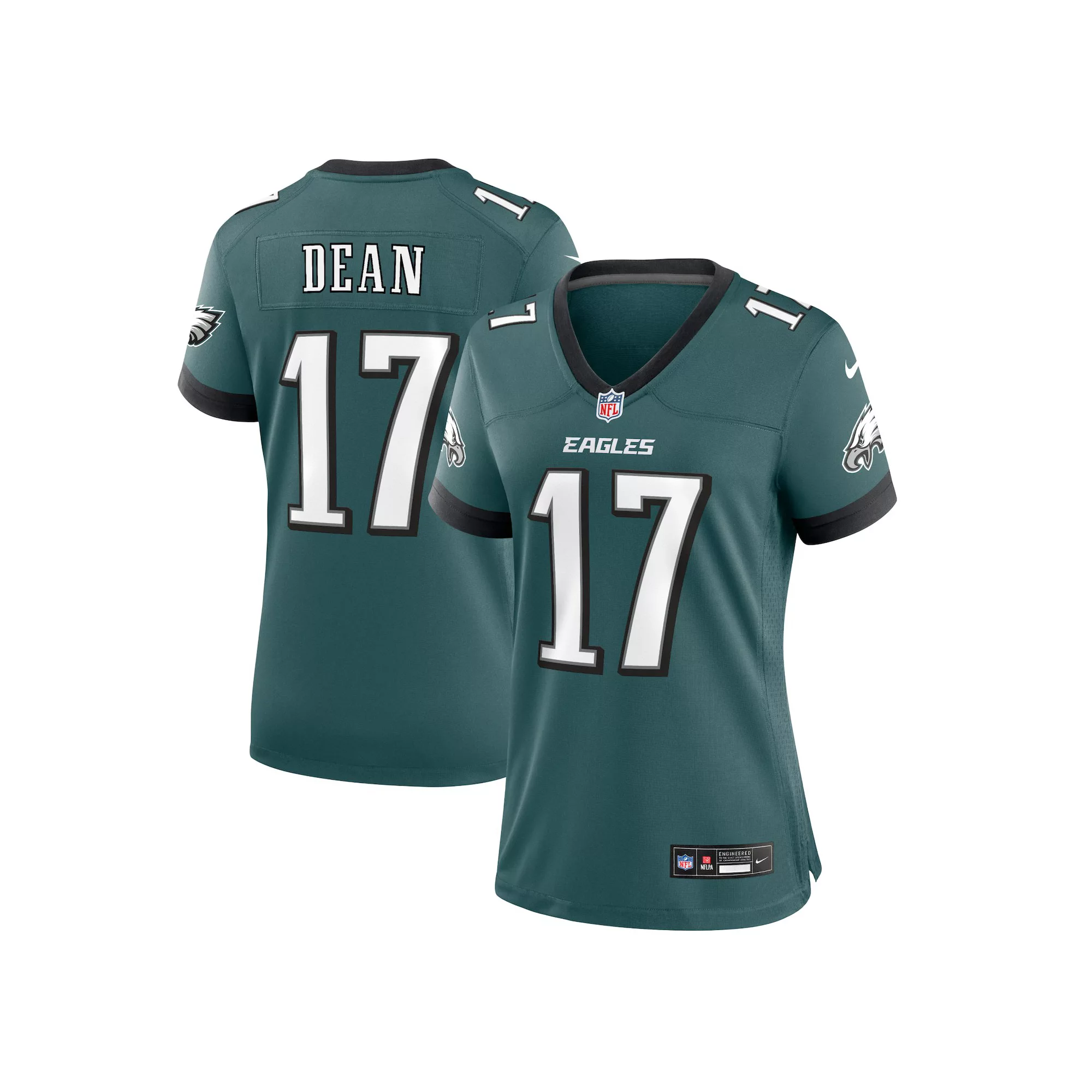 Women's Nike Nakobe Dean Midnight Green Philadelphia Eagles Team Game Jersey