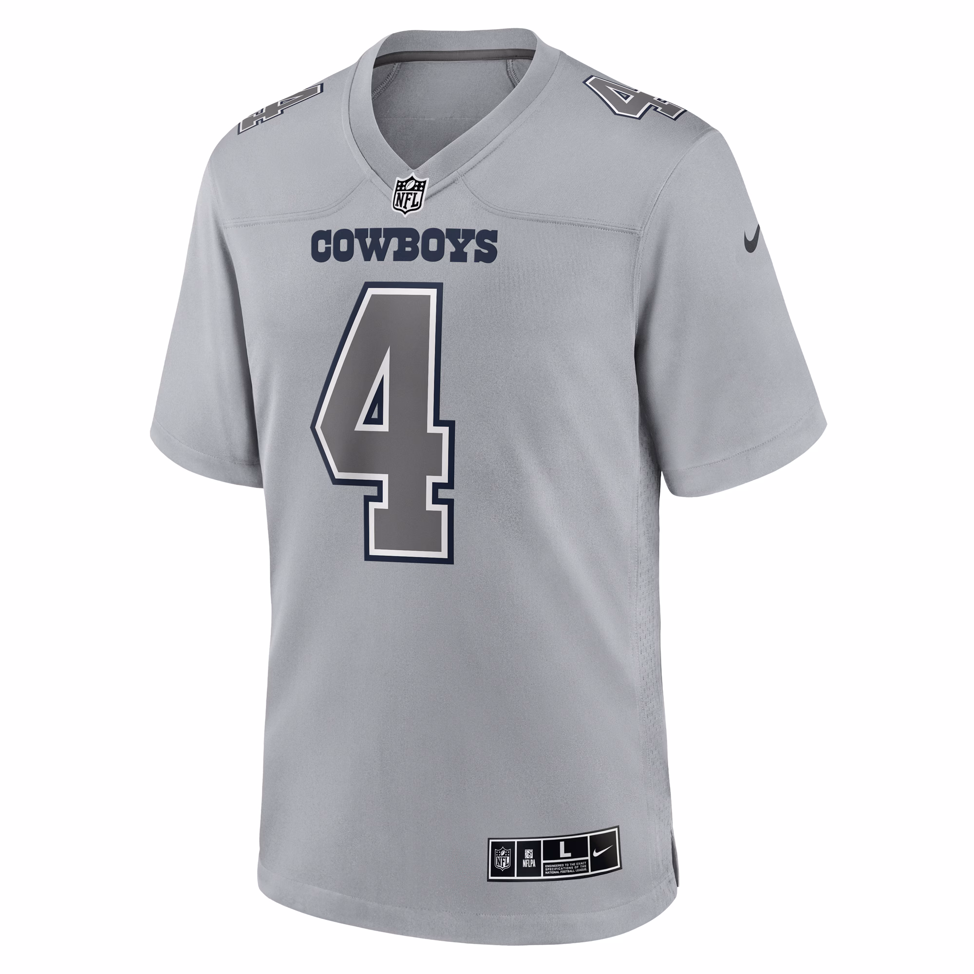 Dak Prescott Dallas Cowboys Nike Atmosphere Fashion Game Jersey - Gray