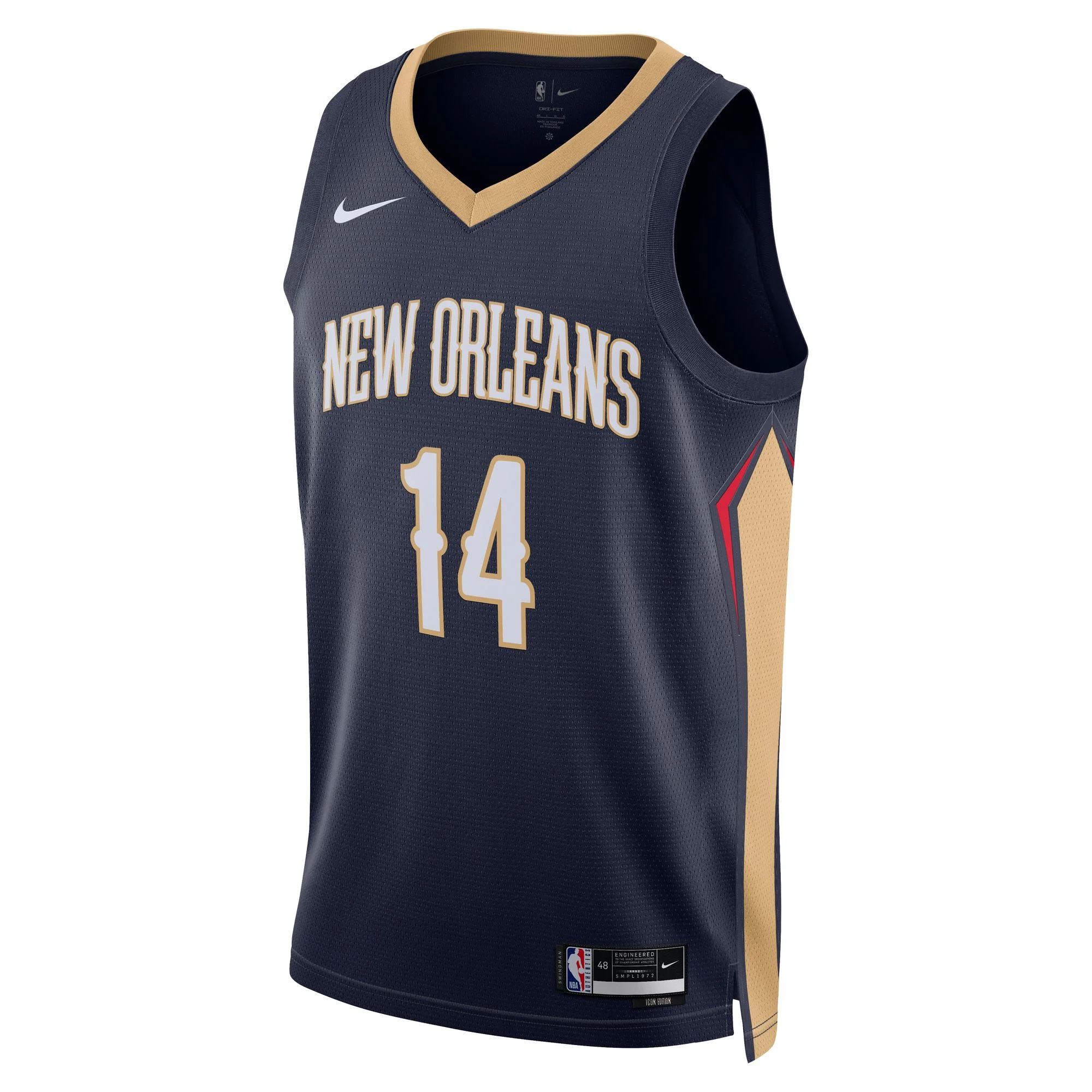Unisex Nike Brandon Ingram Navy New Orleans Pelicans Swingman Jersey - Icon Edition
