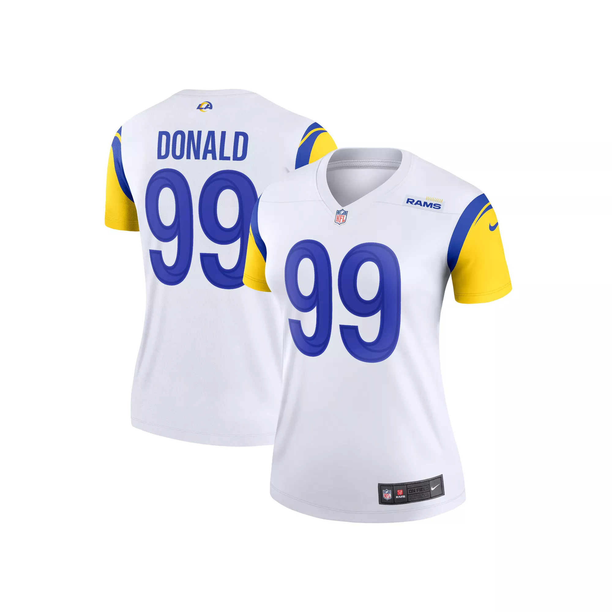 Women's Nike Aaron Donald White Los Angeles Rams Legend Jersey