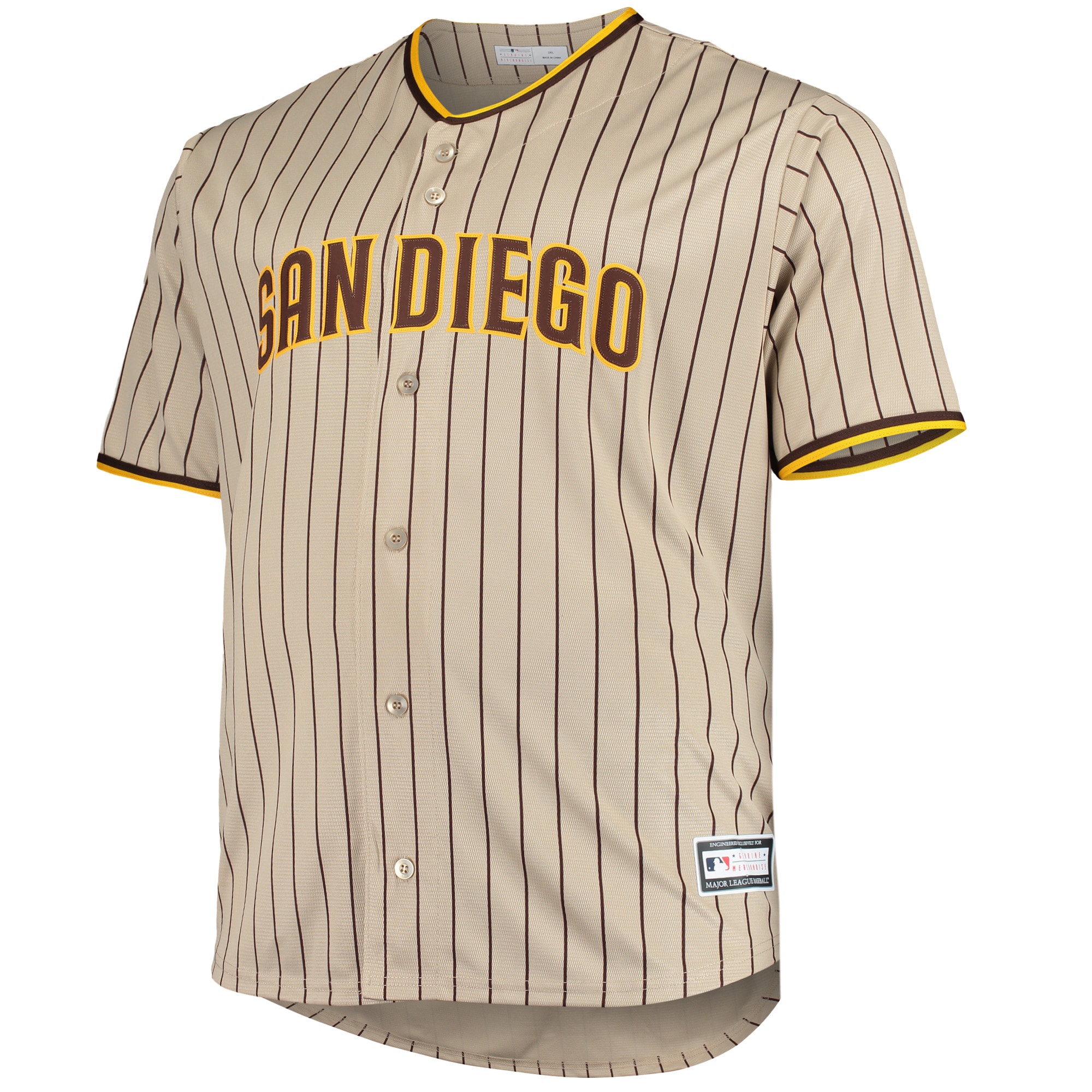 Men's Fernando Tatis Jr. Sand San Diego Padres Big & Tall Replica Player Jersey