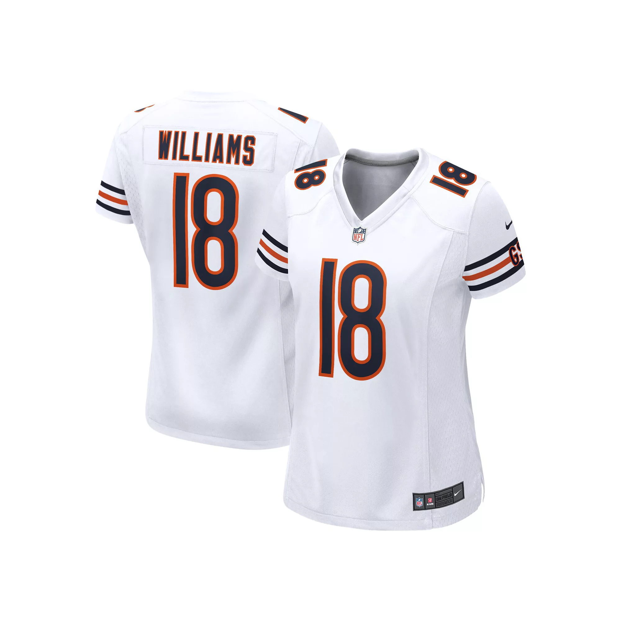 Women's Nike Caleb Williams White Chicago Bears 2024 NFL Draft Game Player Jersey