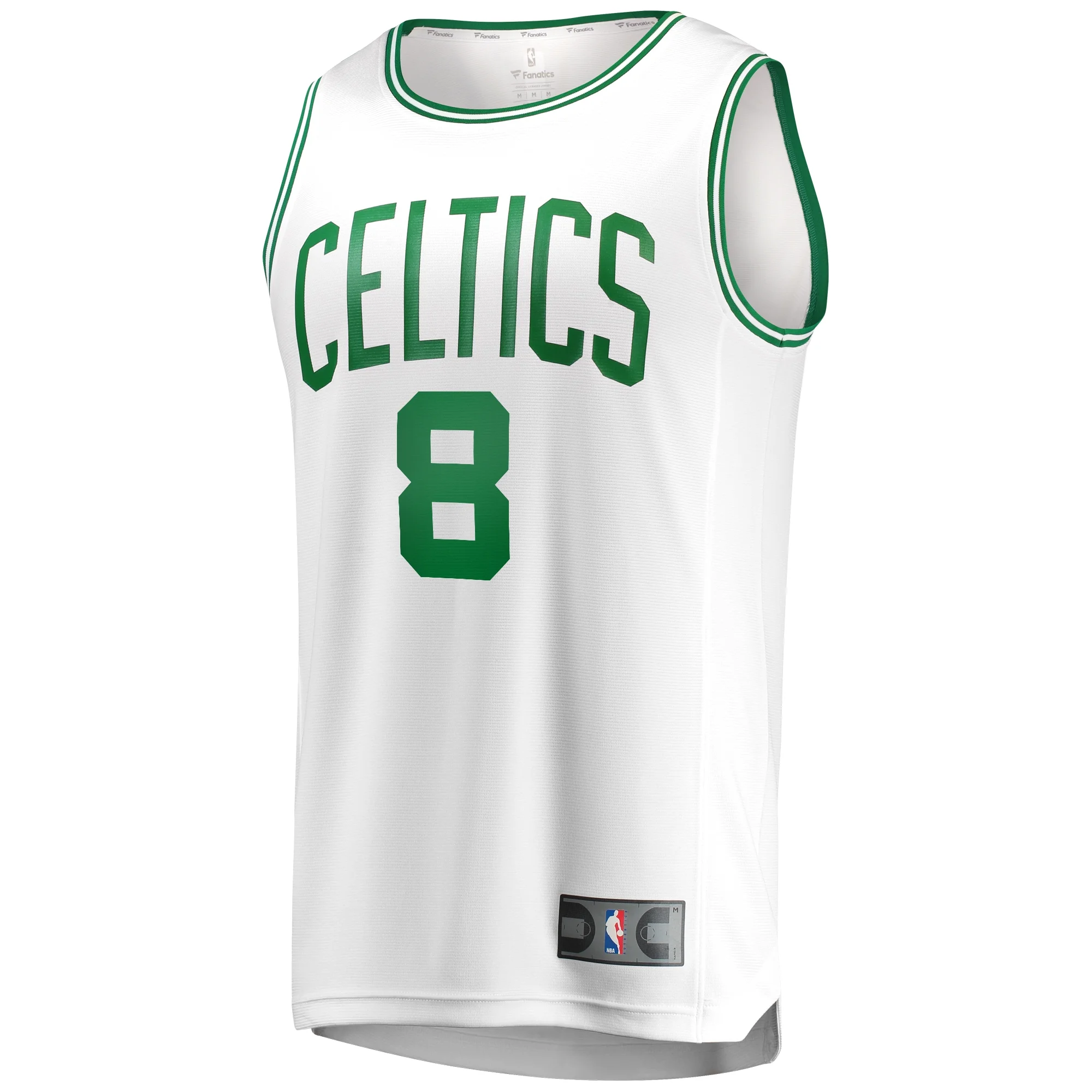 Youth Fanatics Kristaps Porzingis White Boston Celtics Fast Break Player Jersey - Association Edition