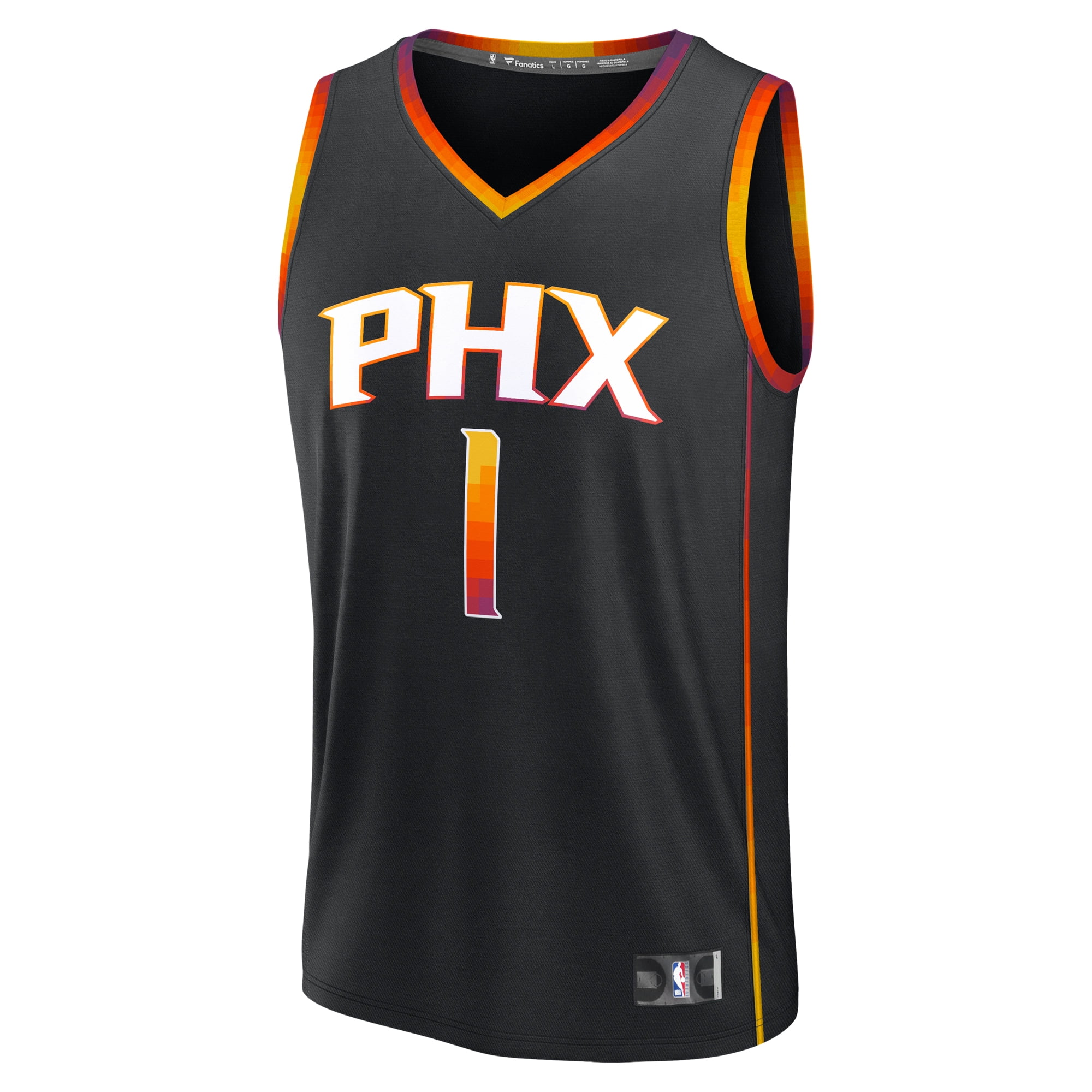 Youth Fanatics Devin Booker Black Phoenix Suns Fast Break Replica Player Jersey - Statement Edition