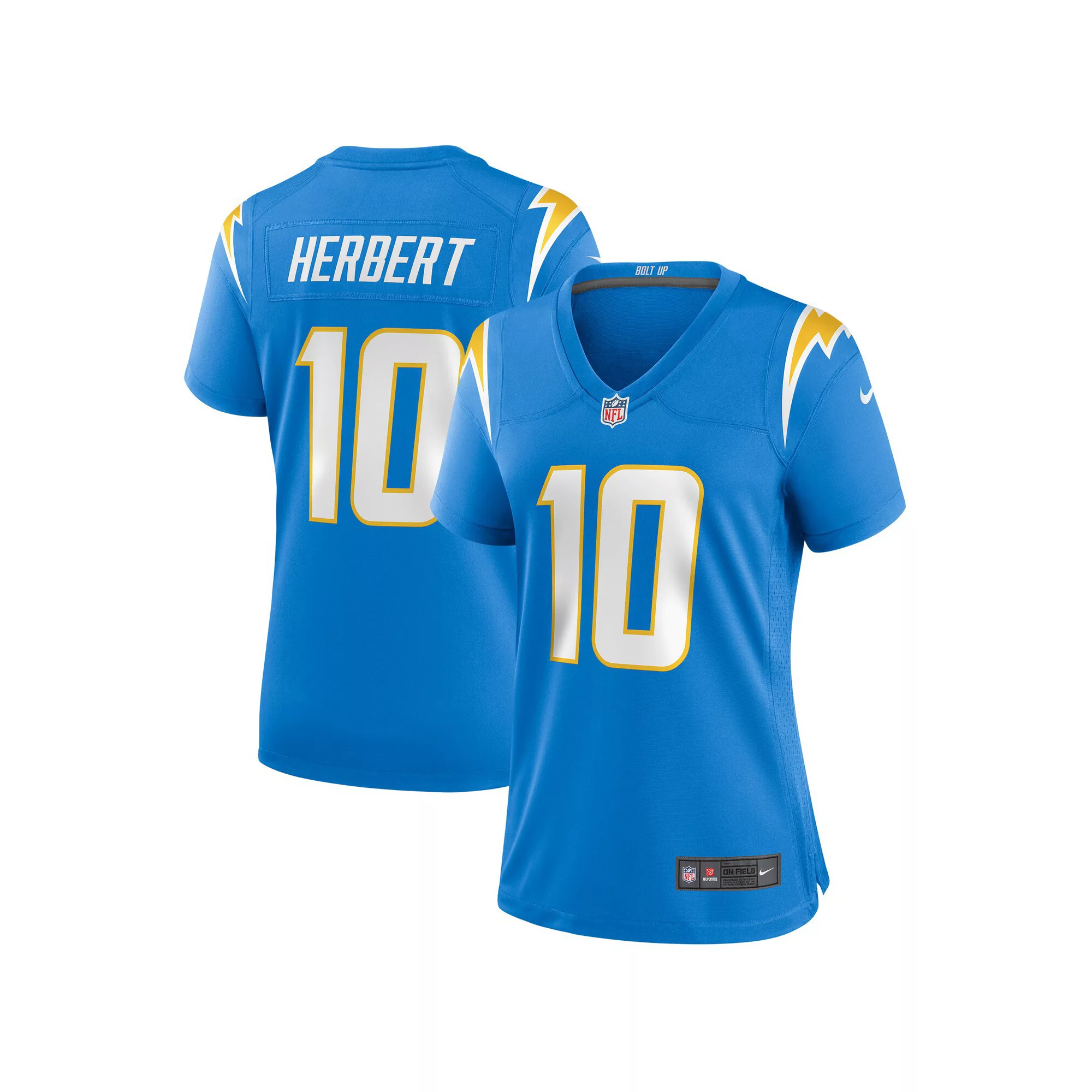 Women's Nike Justin Herbert Powder Blue Los Angeles Chargers 2020 NFL Draft First Round Pick Game Jersey