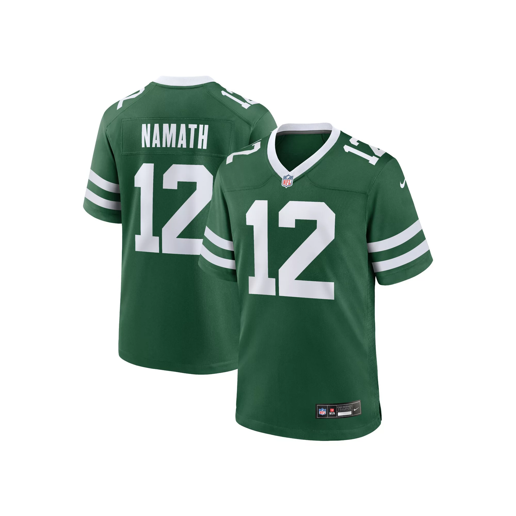 Men's Nike Joe Namath Legacy Green New York Jets Game Jersey