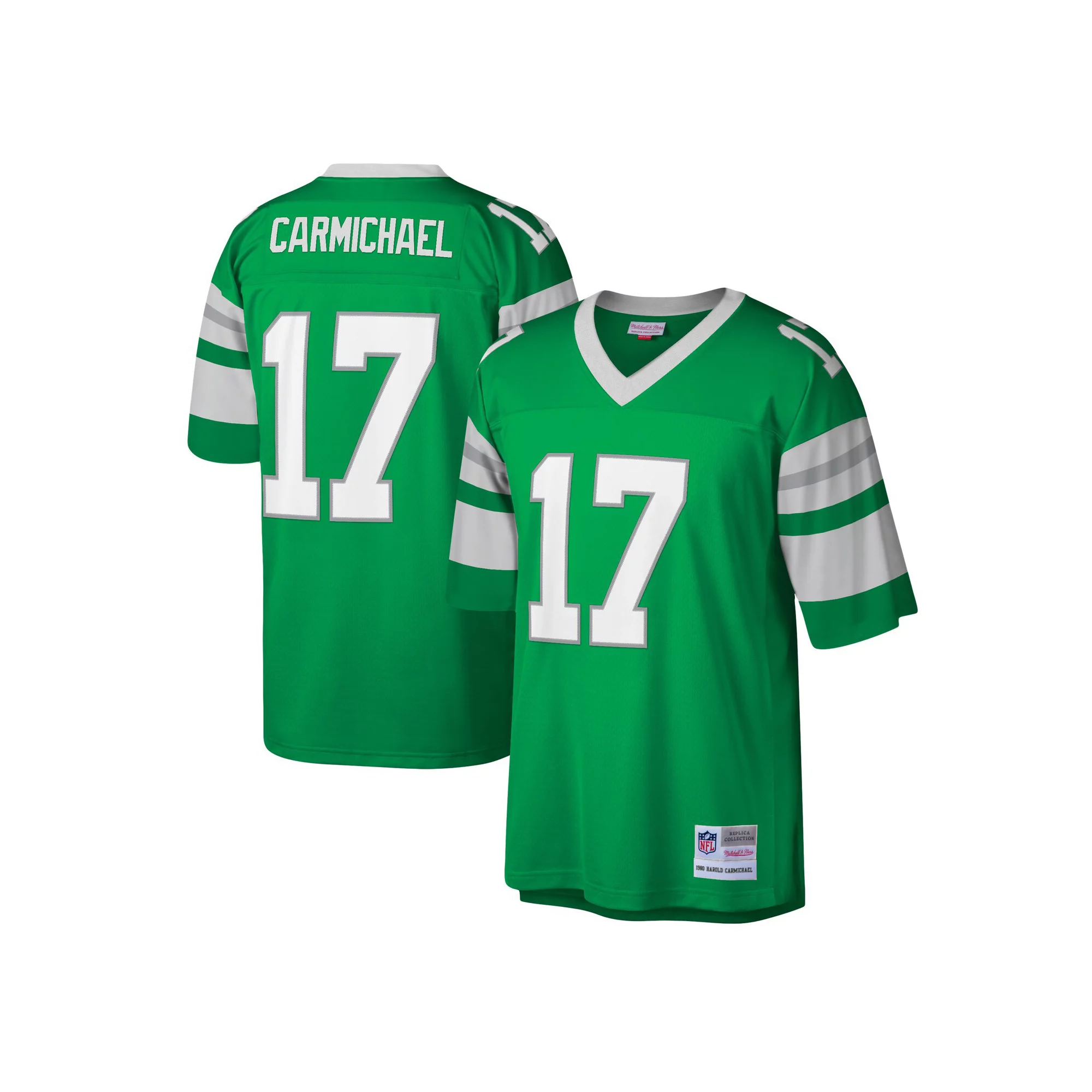 Men's Mitchell & Ness Harold Carmichael Kelly Green Philadelphia Eagles Legacy Replica Jersey