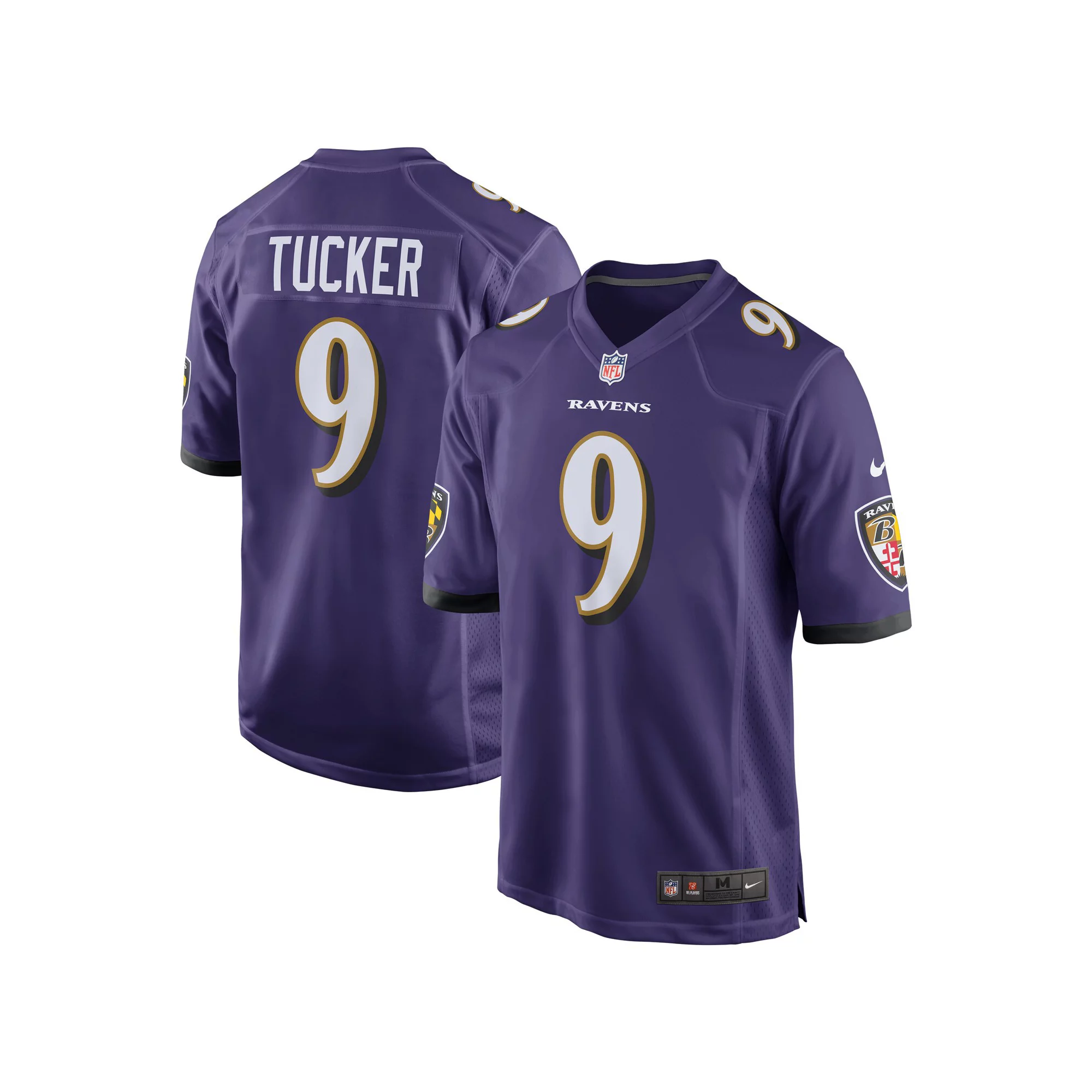 Men's Nike Justin Tucker Purple Baltimore Ravens Game Jersey