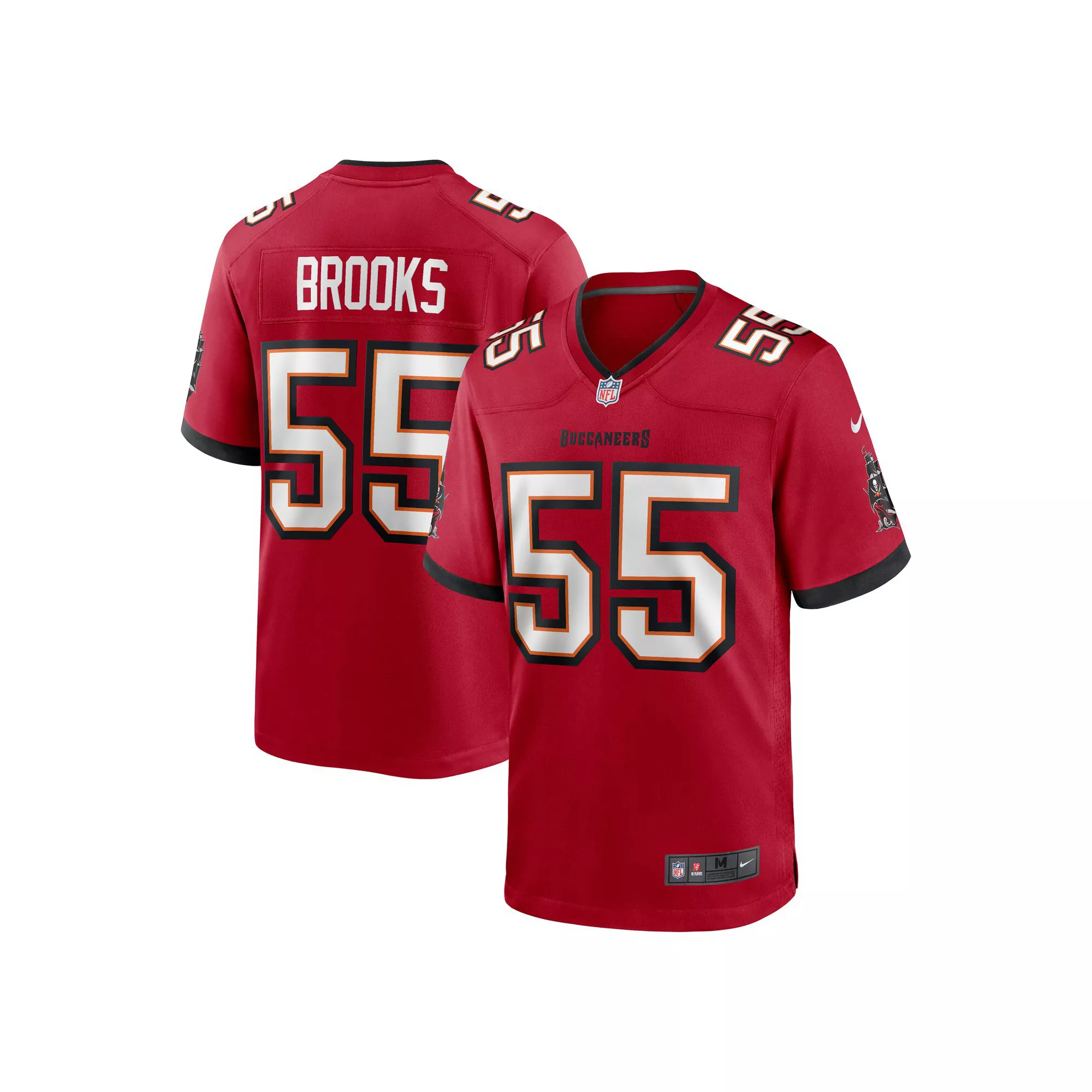 Men's Nike Derrick Brooks Red Tampa Bay Buccaneers Retired Player Game Jersey